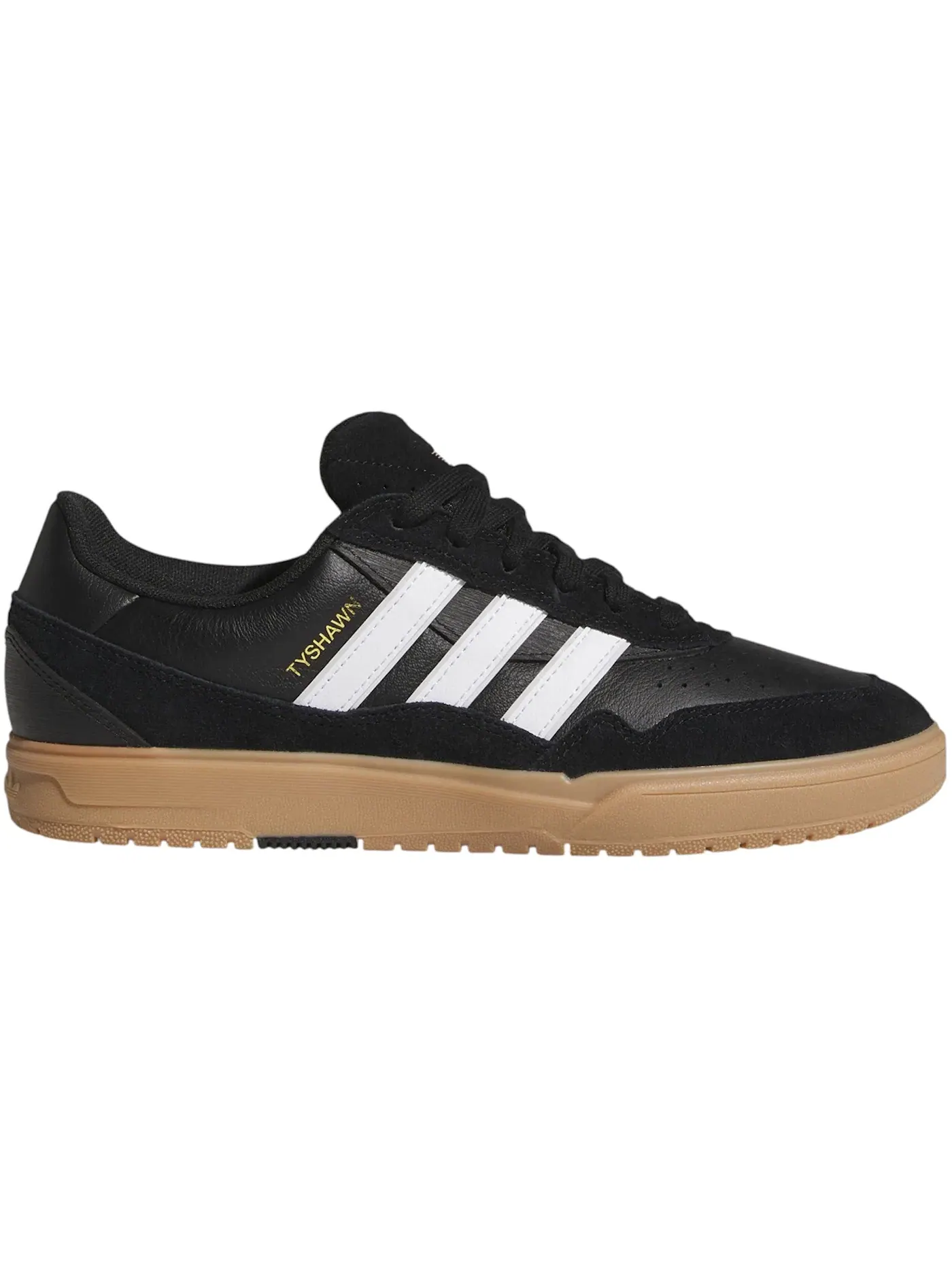 Мужские кроссовки с замшевым верхом Adidas Tyshawn II — изображение 1 из 1, черный белый