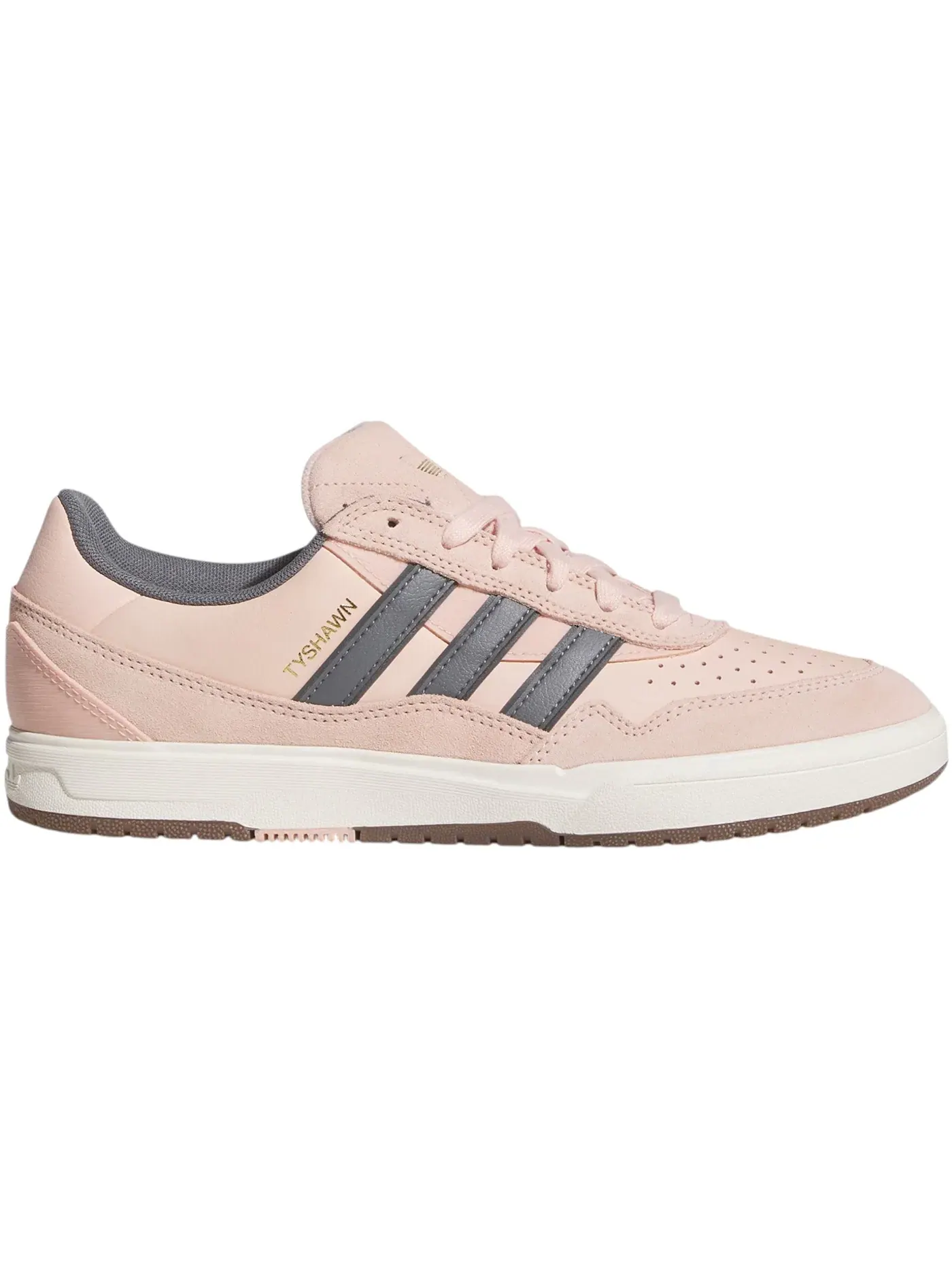 Мужские кроссовки с низким профилем Adidas Tyshawn II — изображение 1 из 1, розовый/серый/белый