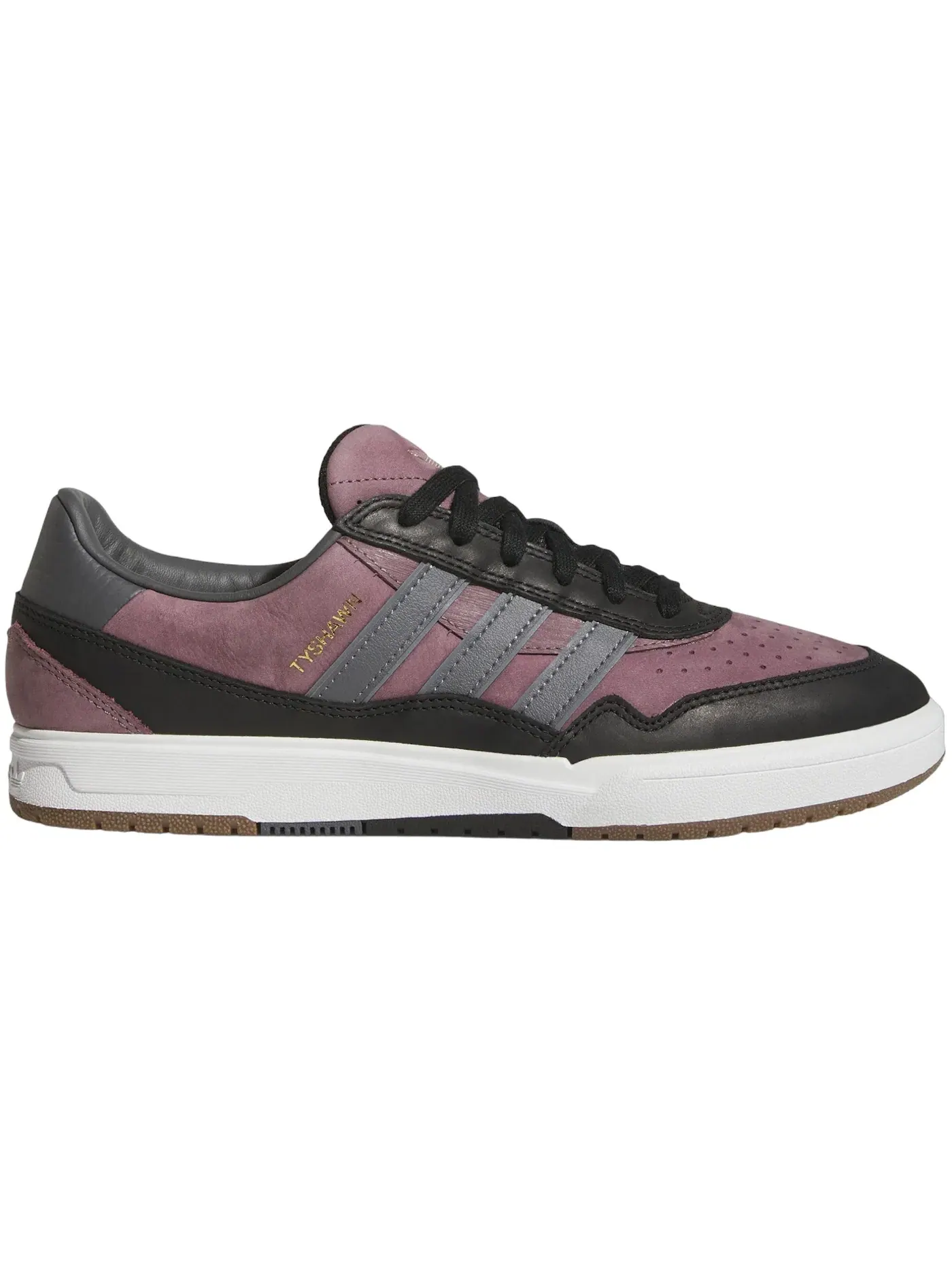 Мужские кроссовки с замшевым верхом Adidas Tyshawn II — изображение 1 из 1, серый черный