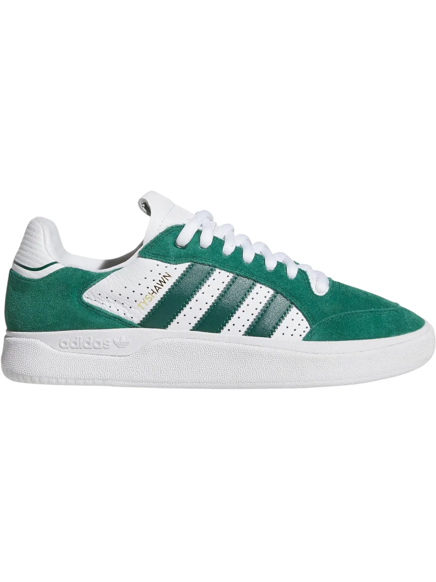 Мужские кроссовки с низким верхом Adidas Tyshawn Low — изображение 1 из 1, зеленый/зеленый/белый