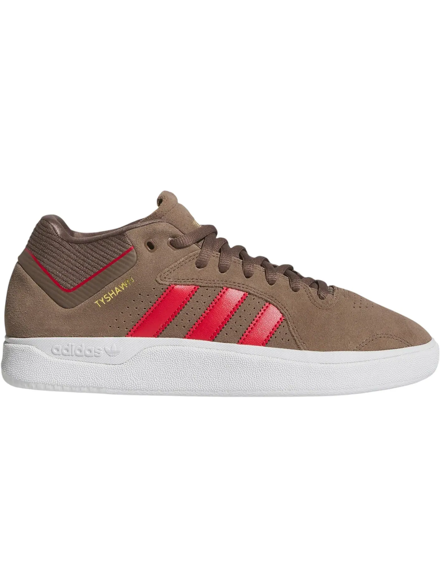Мужские кроссовки для скейтбординга Adidas Tyshawn Mid — изображение 1 из 1, красный/белый