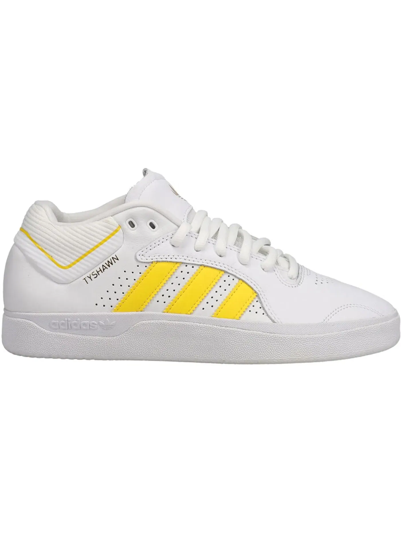 Мужские кроссовки с замком Adidas Tyshawn — изображение 1 из 1, белый/желтый/золотистый