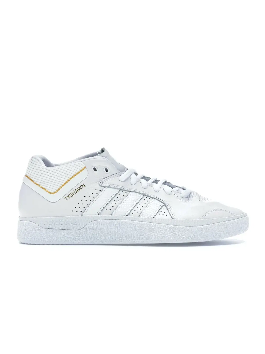 Мужские кроссовки Performance Tyshawn Adidas — изображение 1 из 4, белый/золотистый/белый