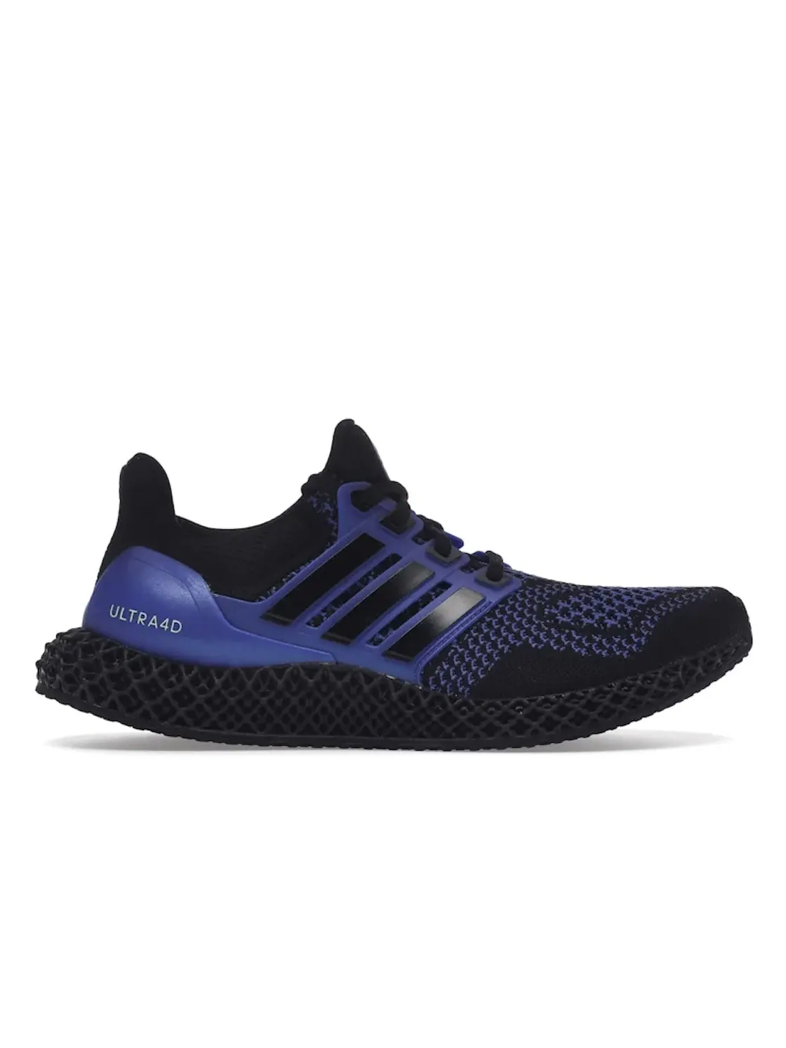 Мужские кроссовки для бега с вязаным верхом Adidas Ultra 4D — изображение 1 из 4, черный/черный