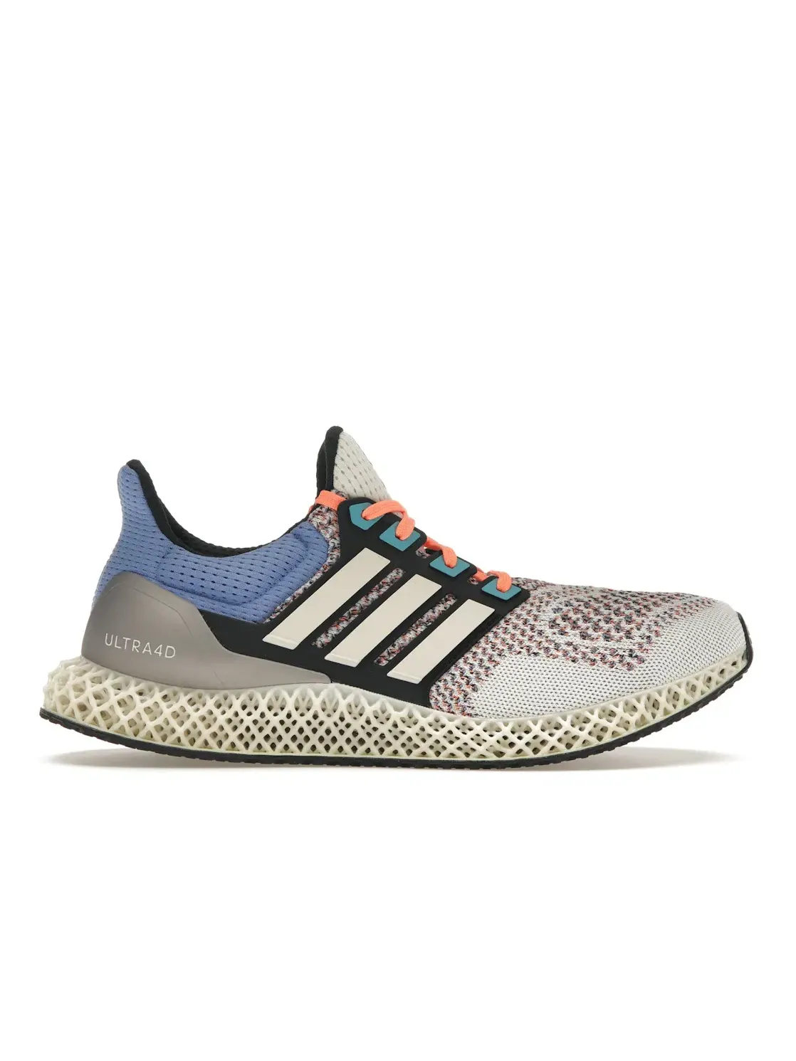 Мужские кроссовки для бега Adidas Ultra 4D — изображение 1 из 4, белый/белый/синий