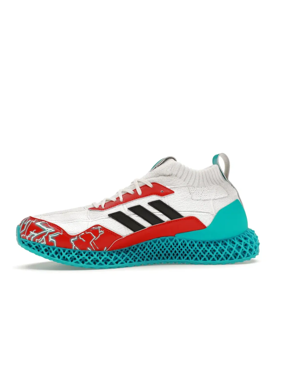 Мужские кроссовки с верхом из трикотажа Adidas Ultra 4D Mid Evolved Marvel Spider-Man 2 — изображение 3 из 4