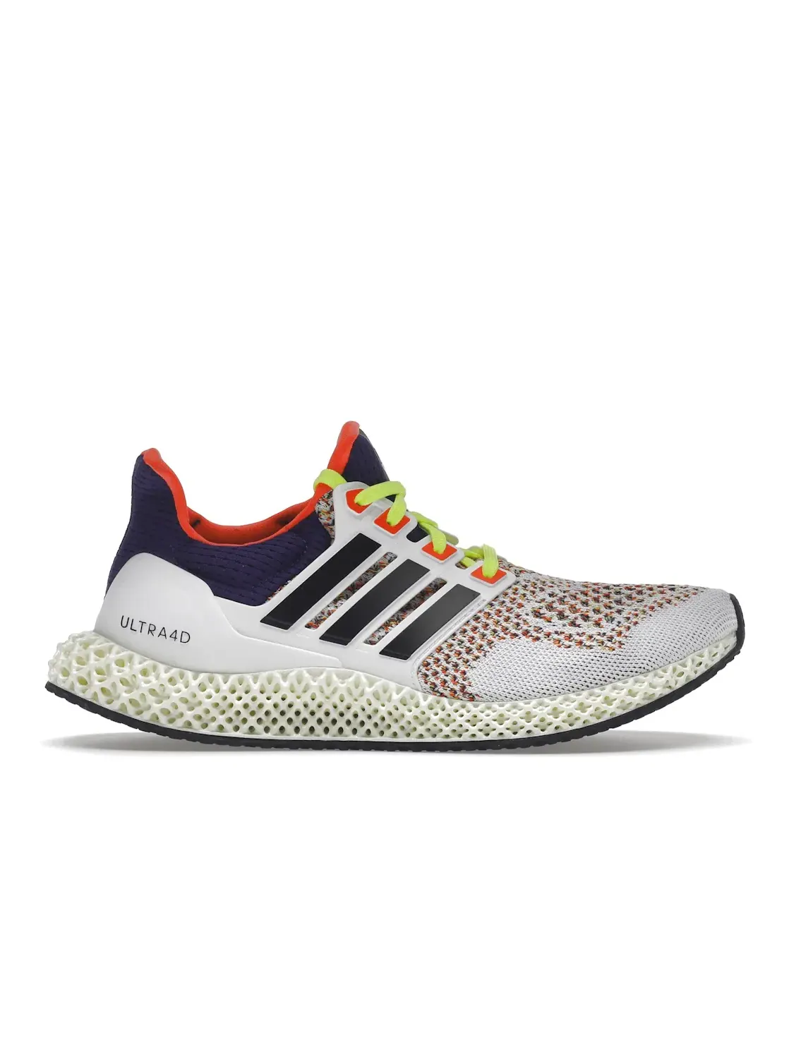 Мужские кроссовки для бега с технологией 4D midsole Adidas Ultra 4D — изображение 1 из 4, белый/фиолетовый/мульти
