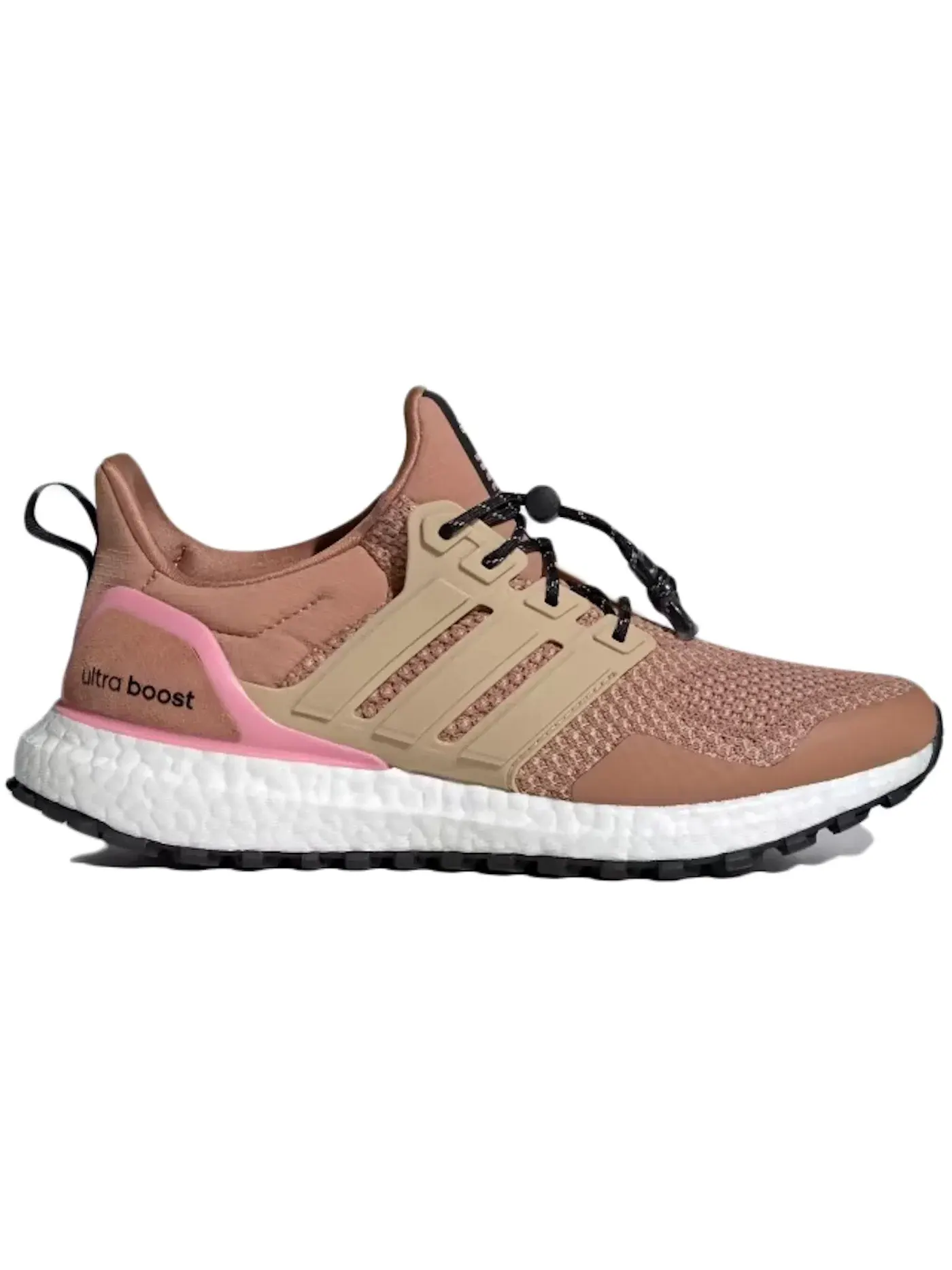 Женские кроссовки для бега с технологией Boost Adidas Ultra Boost 1.0 — изображение 1 из 1, бежевый/розовый