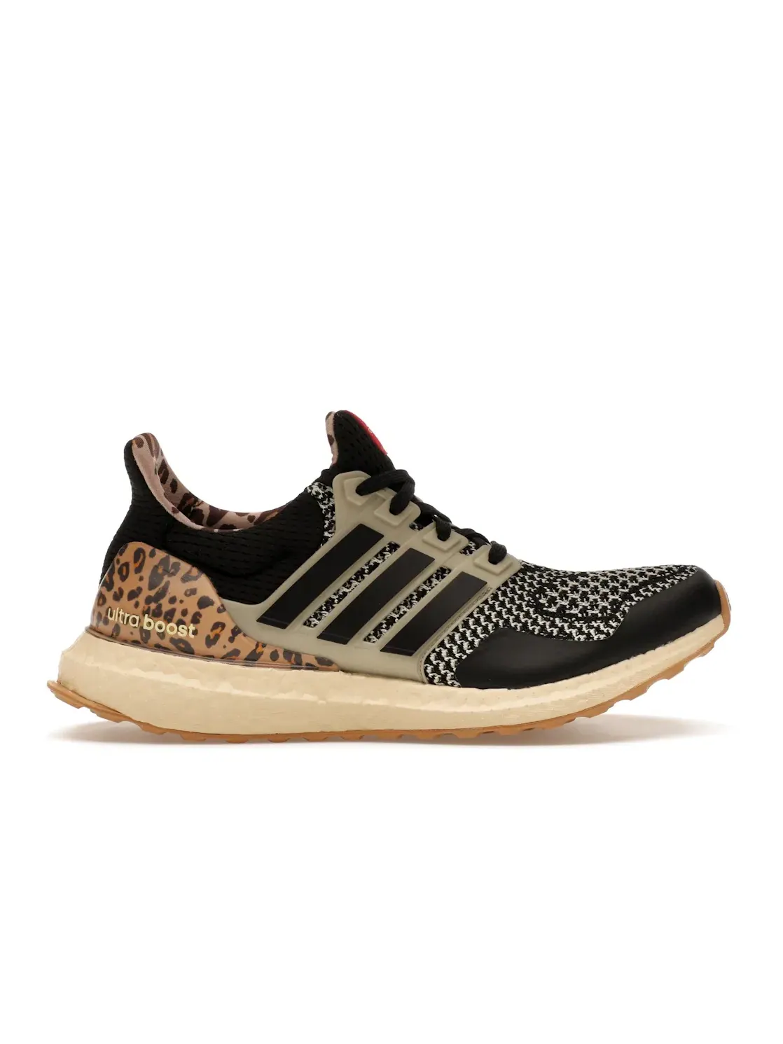 Женские кроссовки для бега с принтом Adidas Ultra Boost 1.0 — изображение 1 из 4, черный/бежевый