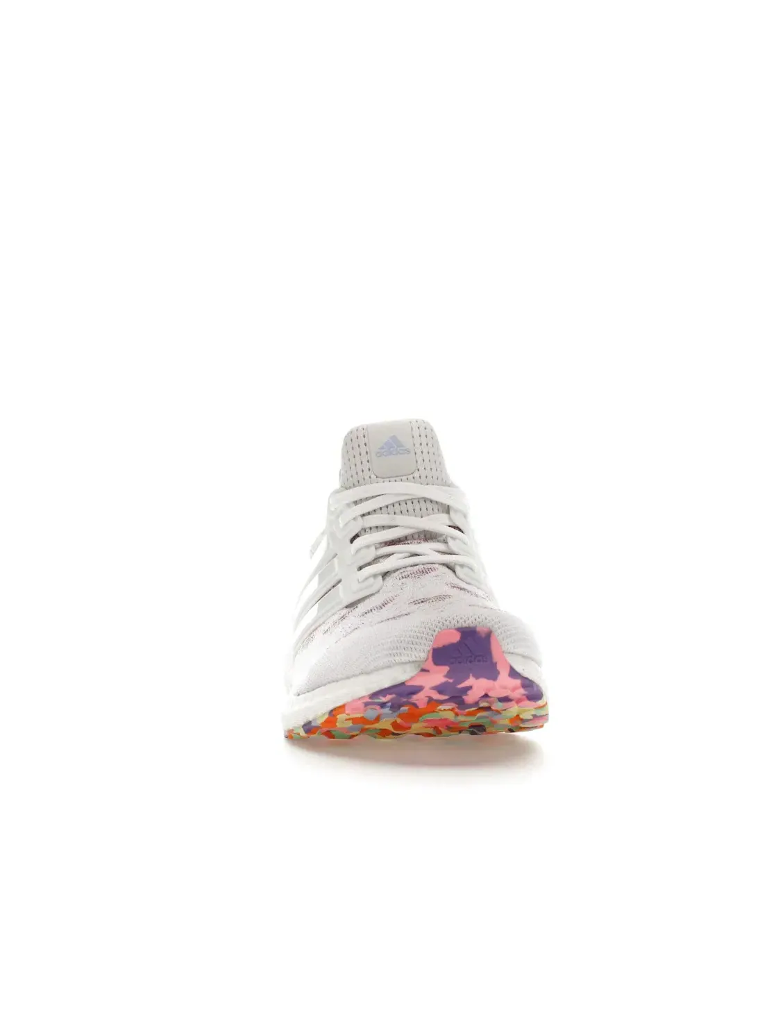 Женские кроссовки для бега с технологией Boost Adidas Ultra Boost 1.0 DNA — изображение 2 из 4, белый/белый/фиолетовый
