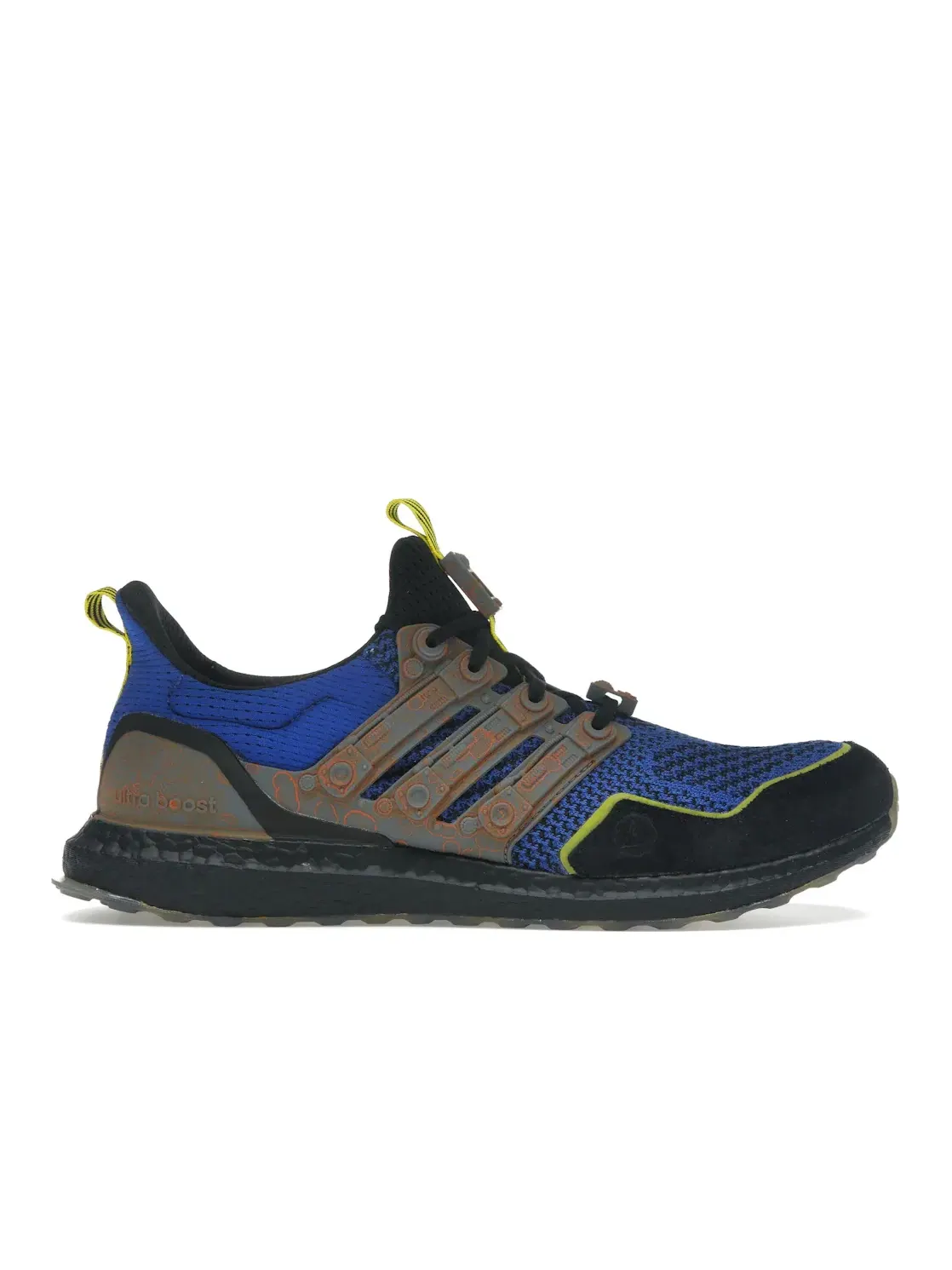 Мужские кроссовки для бега с принтом Adidas Ultra Boost 1.0 — изображение 1 из 4, синий/металлик/черный