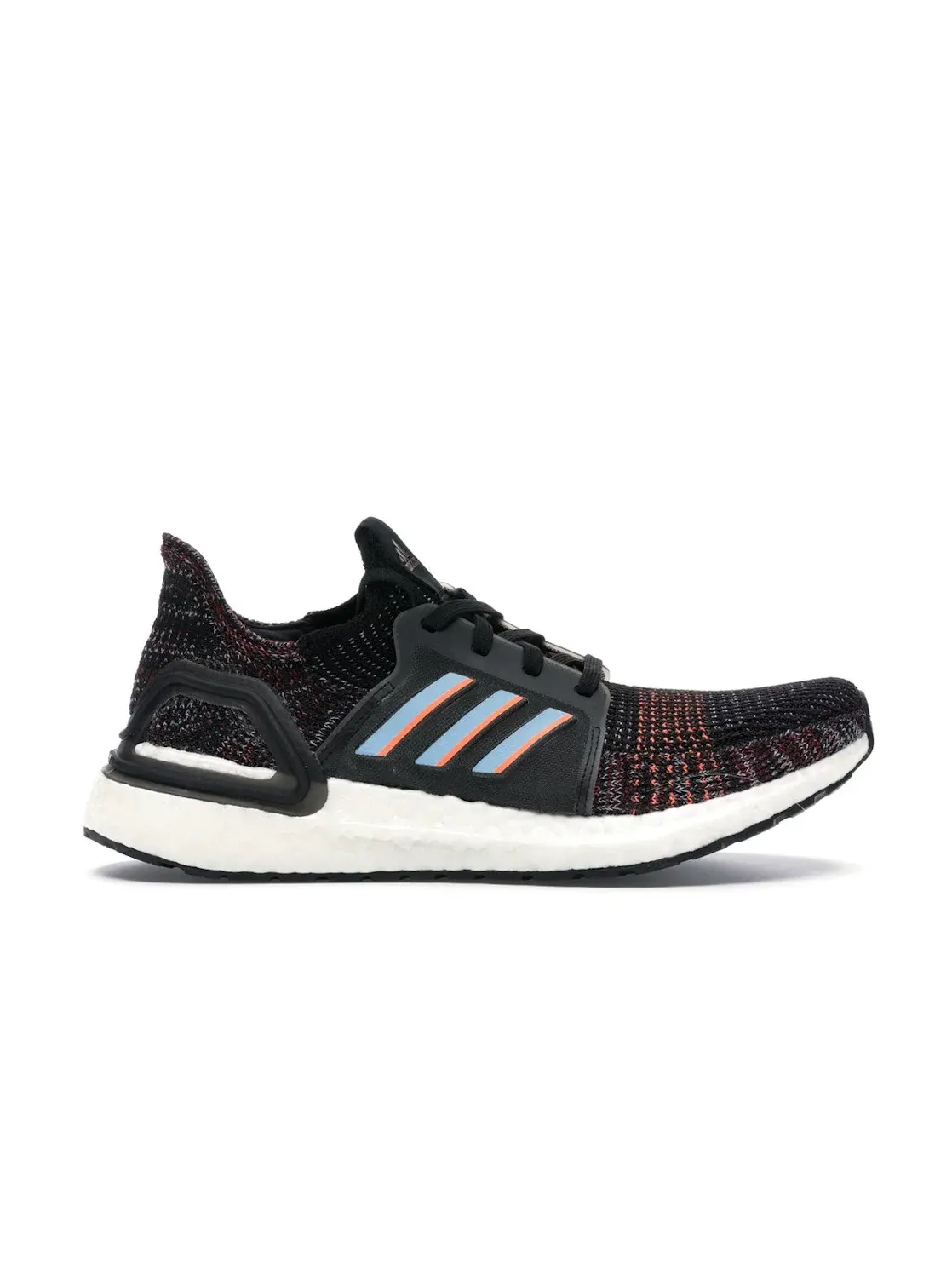 Мужские кроссовки для бега с подсветкой Adidas Ultra Boost 19 — изображение 1 из 4, черный/синий/черный