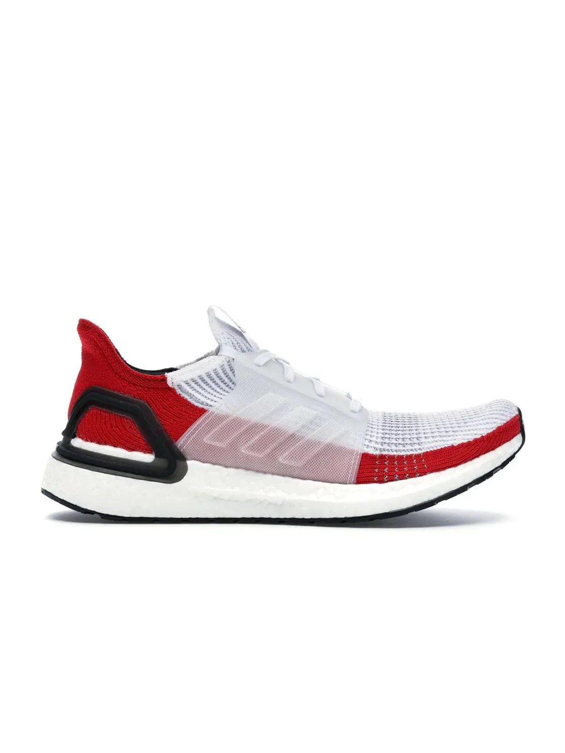 Мужские кроссовки для бега с амортизацией Adidas Ultra Boost 19 — изображение 1 из 4, белый/красный