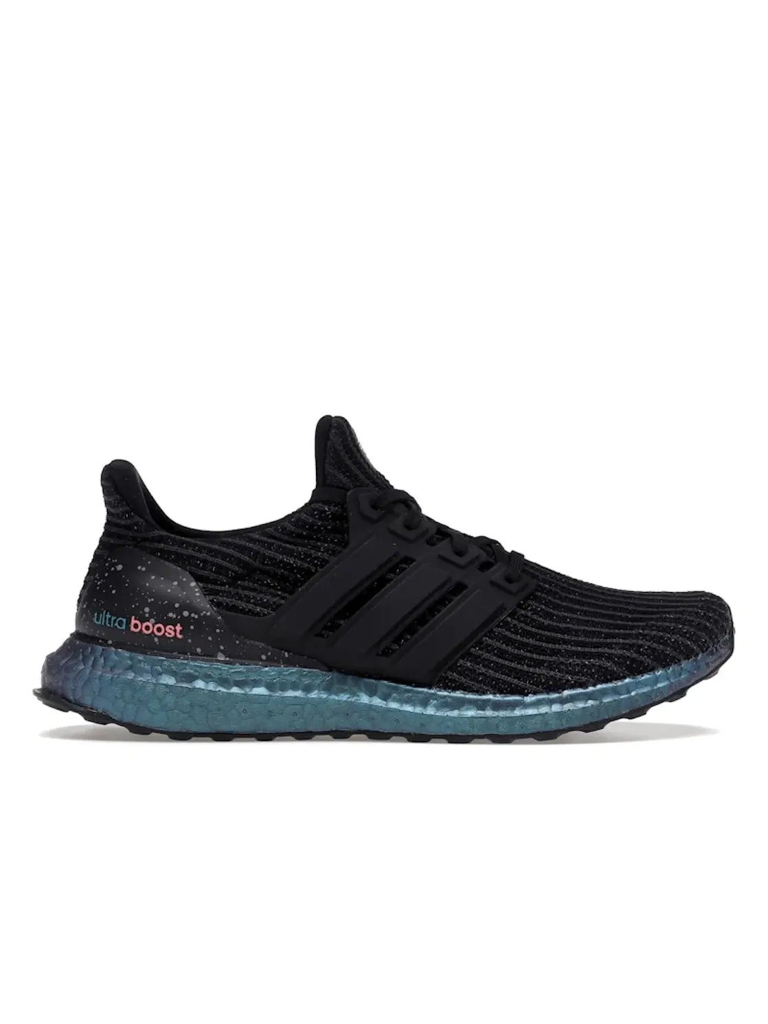 Мужские кроссовки для бега Adidas Ultra Boost — изображение 1 из 4, черный/черный/зеленый