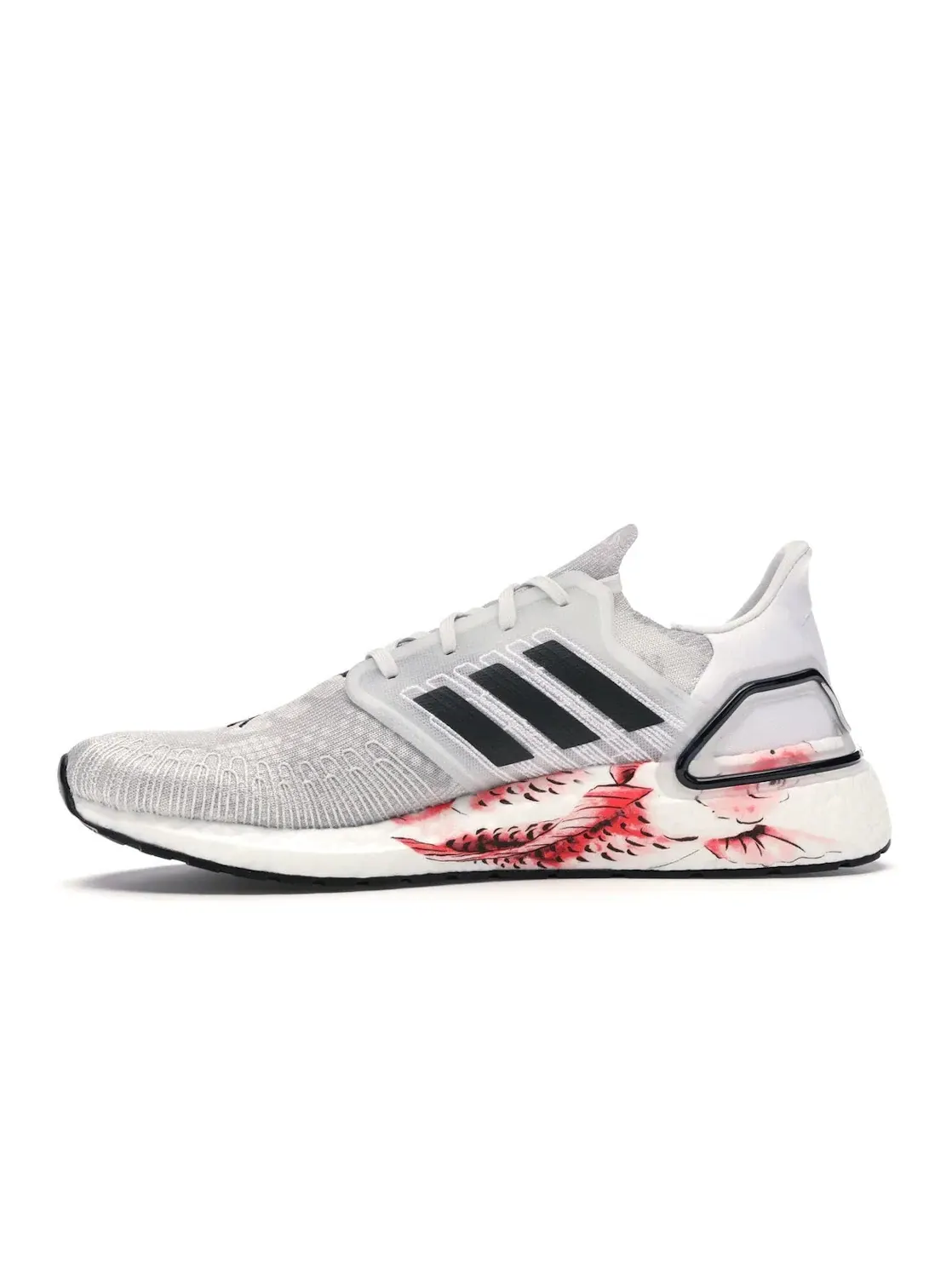 Мужские кроссовки с принтом Adidas Ultra Boost 20 — изображение 3 из 4, белый/черный/красный