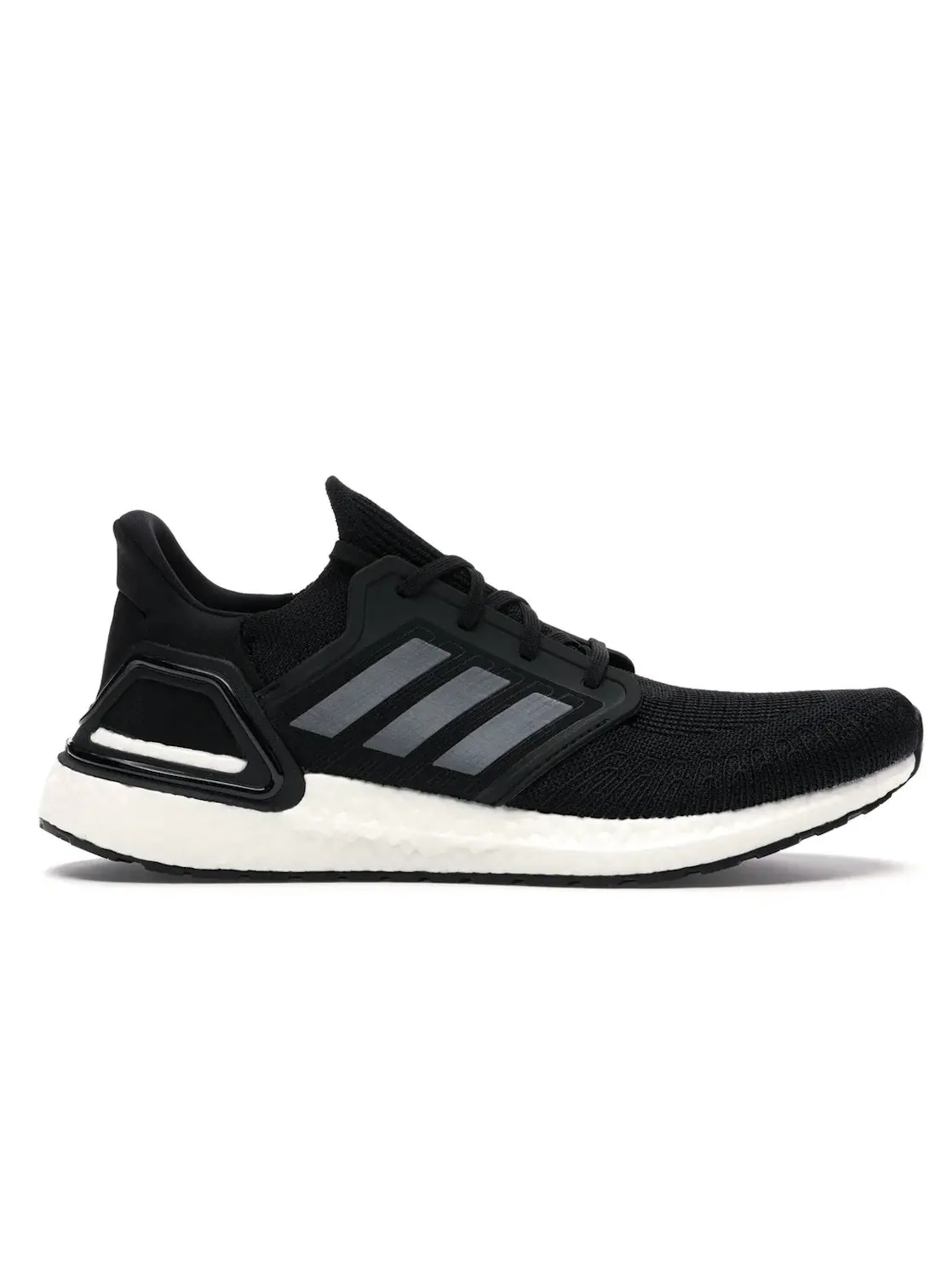 Мужские кроссовки для бега с амортизацией Adidas Ultra Boost 20 — изображение 1 из 4, черный/металлик/белый