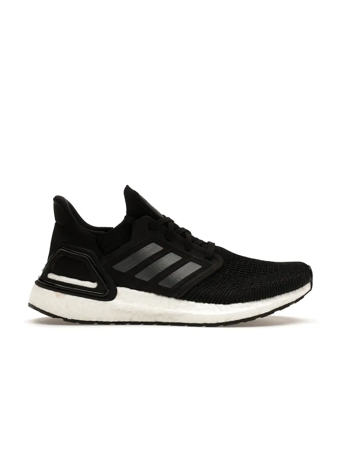 Женские кроссовки для бега с технологией PrimeKnit Adidas Ultra Boost 20 — изображение 1 из 4, черный/металлик/белый