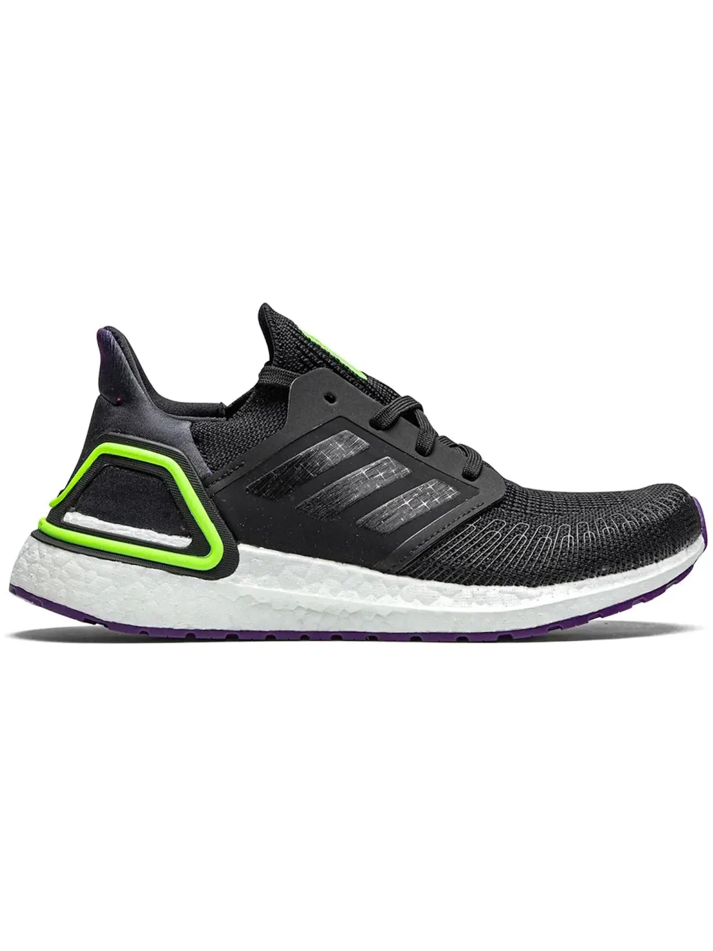 Детские кроссовки с технологией Boost Adidas Ultra Boost 20 — изображение 1 из 1, черный/фиолетовый/белый