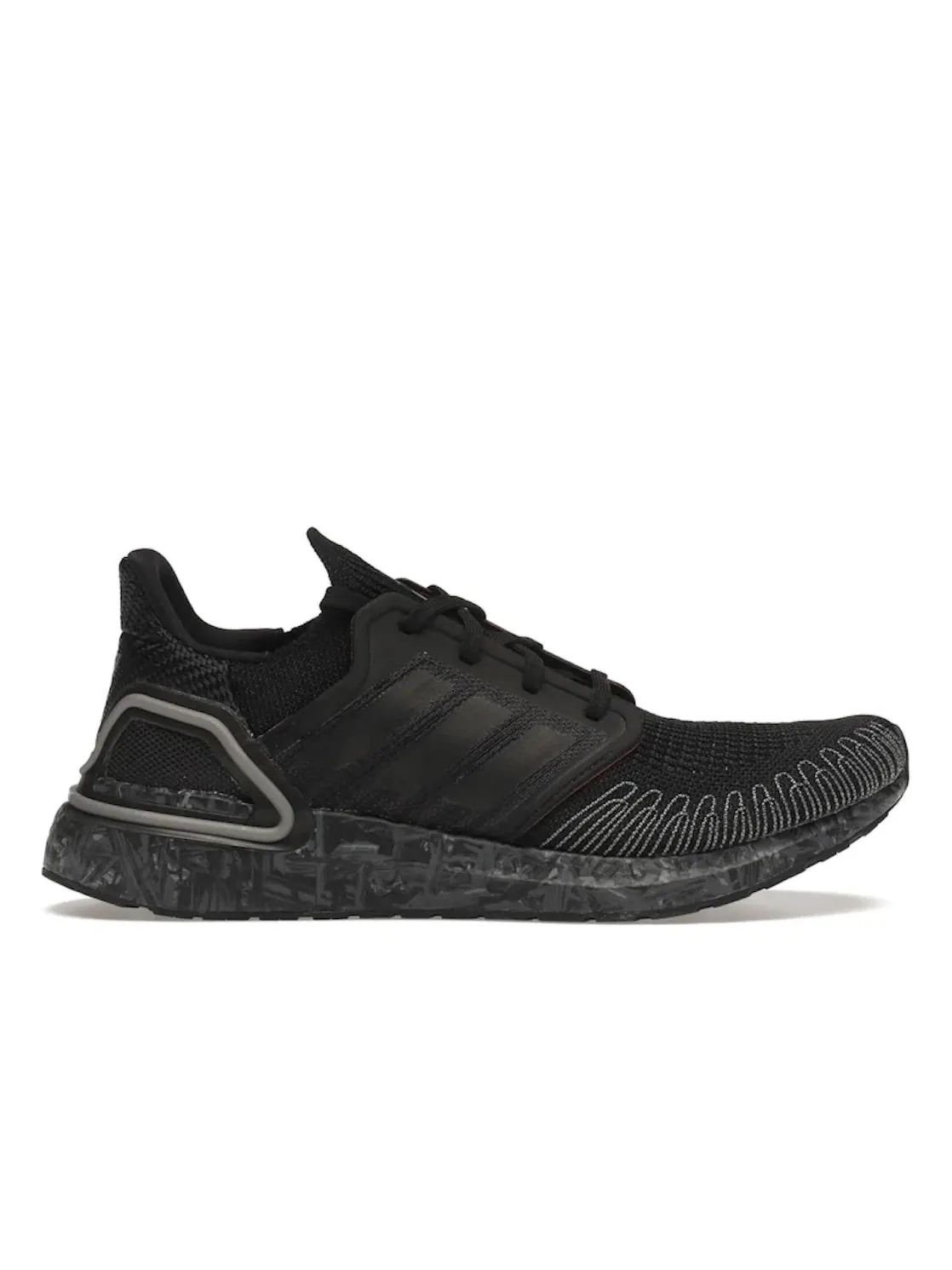 Мужские кроссовки для бега с принтом Adidas Ultra Boost 20 — изображение 1 из 4, черный/черный/металлик