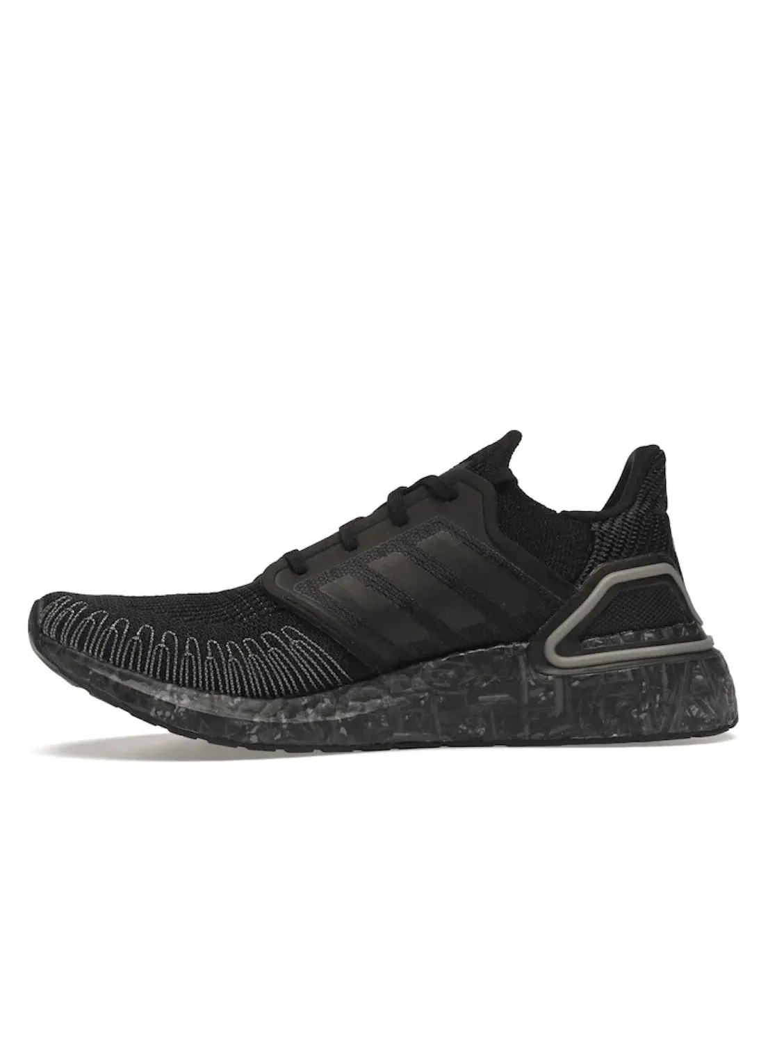 Мужские кроссовки для бега с принтом Adidas Ultra Boost 20 — изображение 3 из 4, черный/черный/металлик
