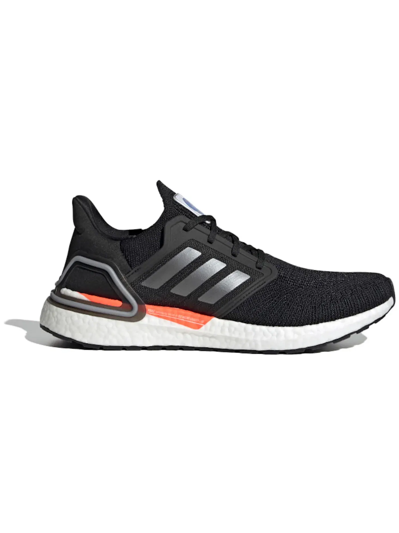 Мужские кроссовки для бега Adidas Ultra Boost 20 — изображение 1 из 1, черный/металлик/синий