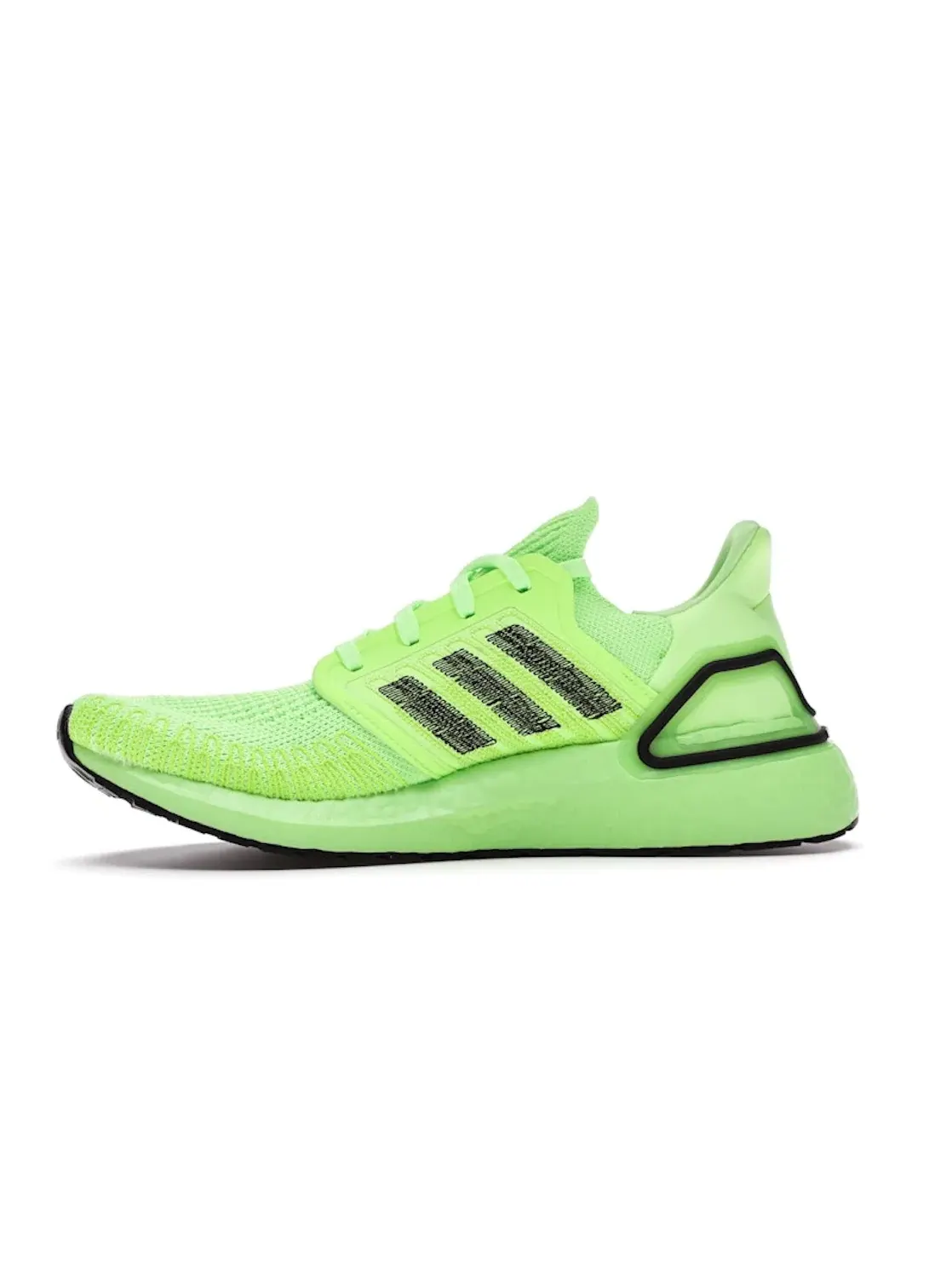 Мужские кроссовки для бега с технологией Primeknit Adidas Ultra Boost 20 — изображение 3 из 4, зеленый/черный/зеленый