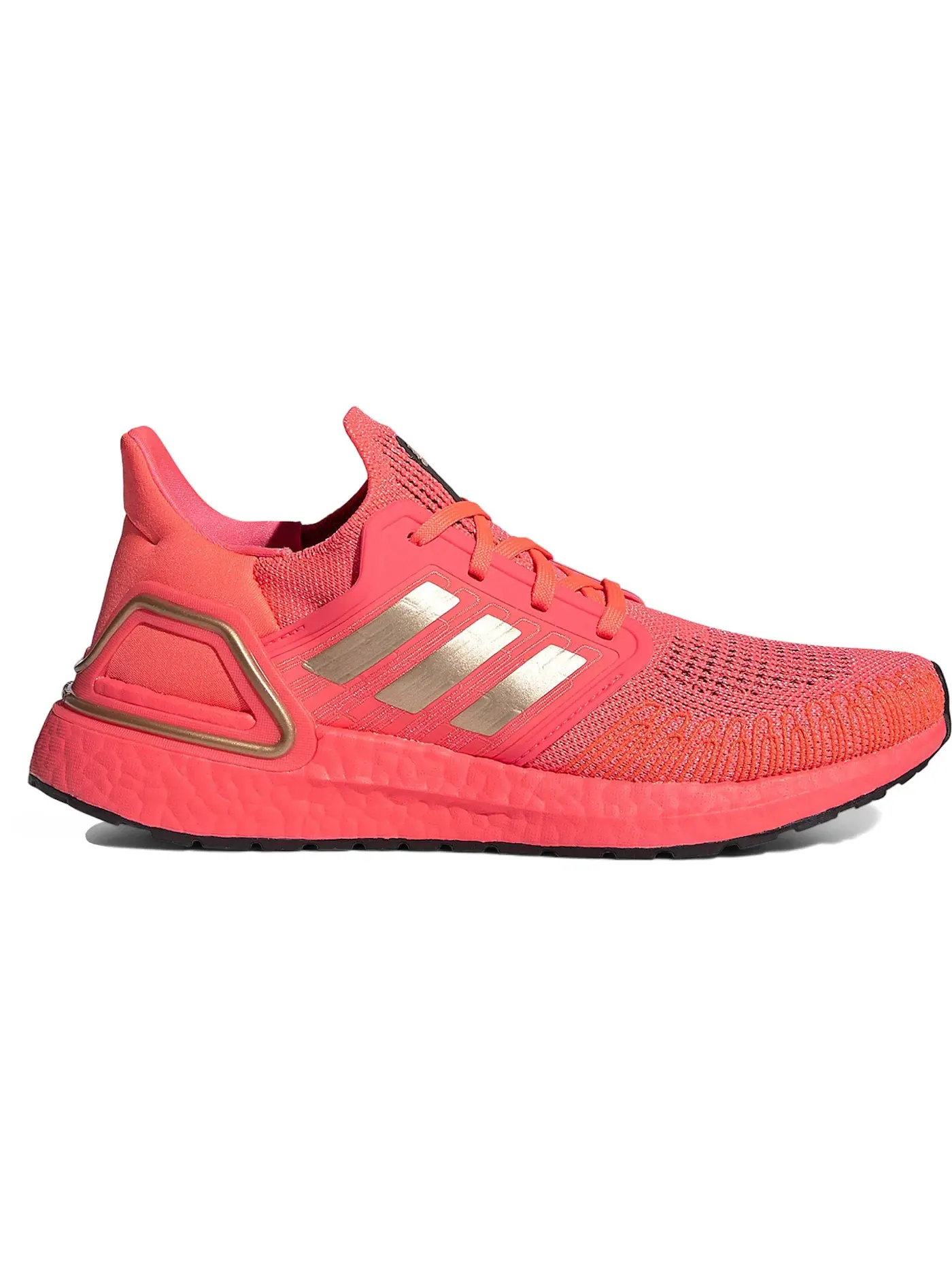 Женские кроссовки для бега с амортизацией Ultra Boost 20 Adidas — изображение 1 из 1, розовый/металлик/черный