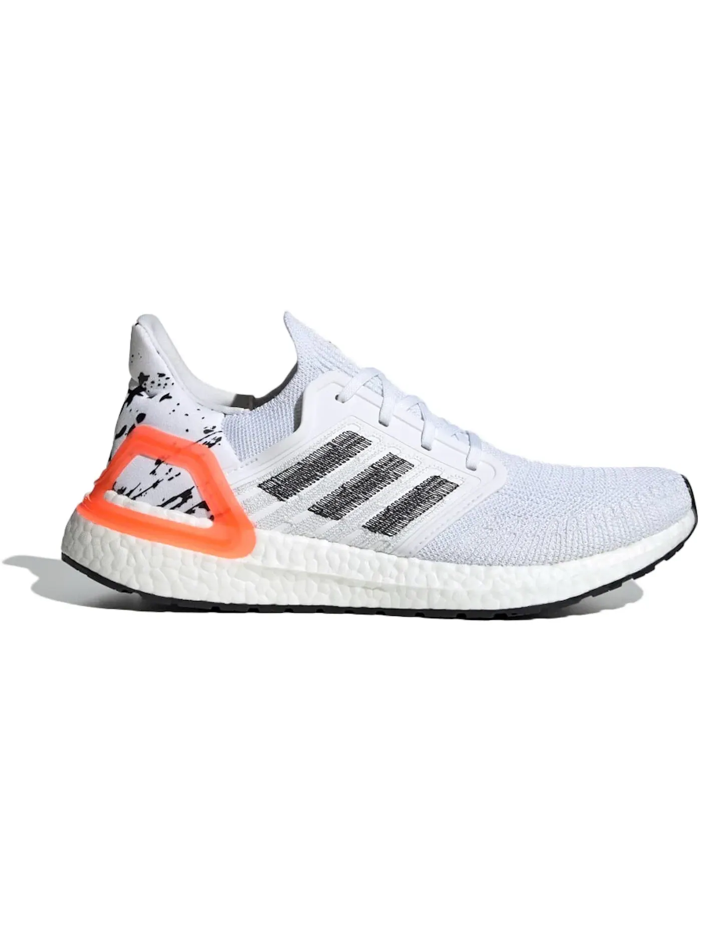 Мужские кроссовки для бега с технологией Boost Adidas Ultra Boost 20 — изображение 1 из 1, белый/оранжевый/черный