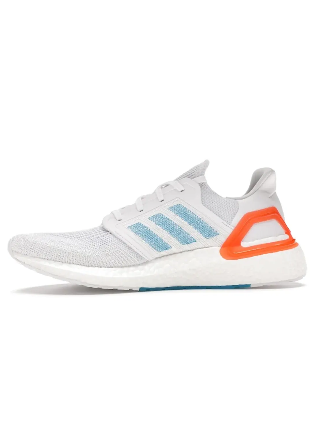 Мужские кроссовки для бега Ultra Boost 20 Adidas — изображение 3 из 4, белый синий оранжевый