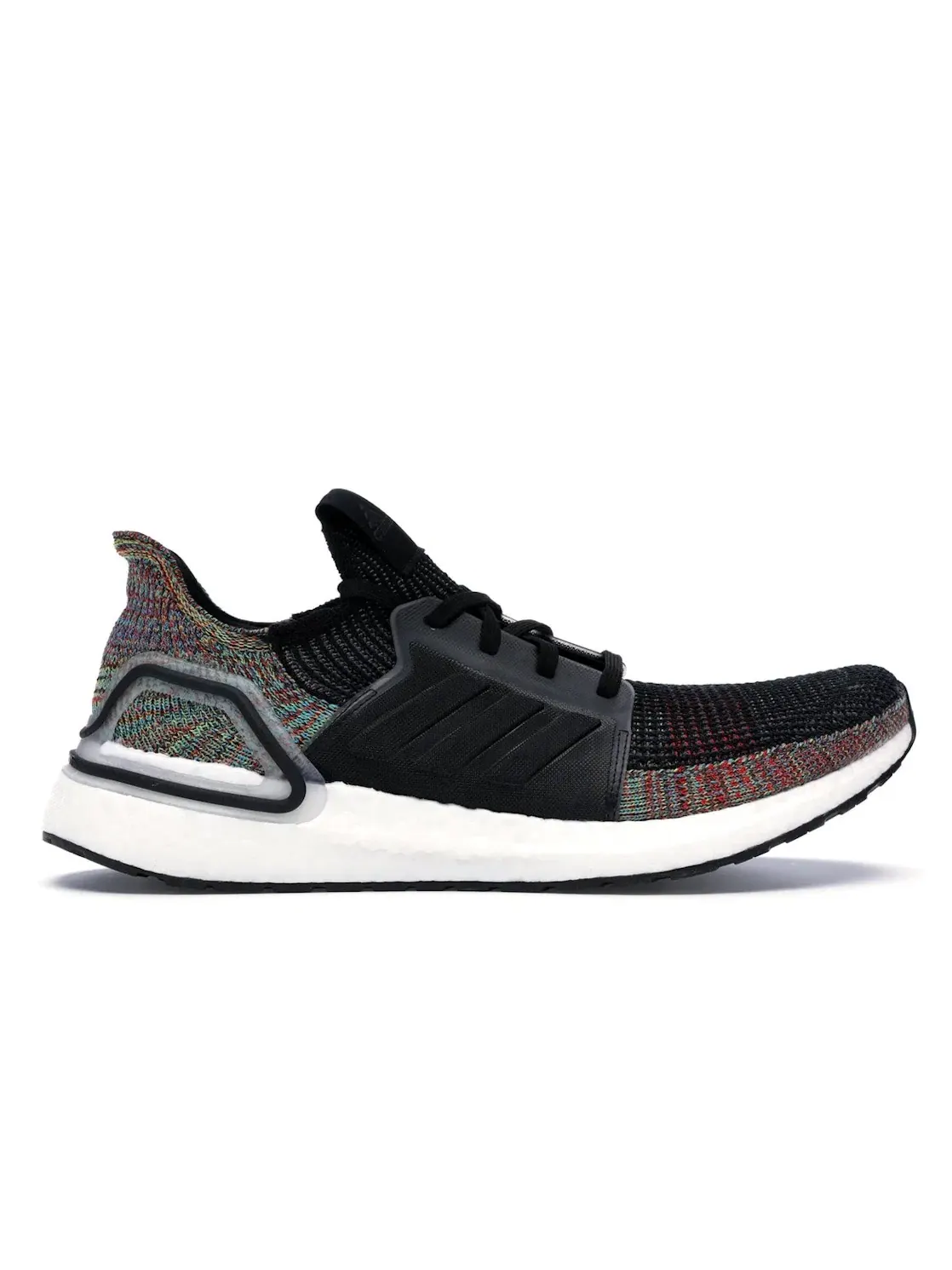 Мужские кроссовки беговые с принтом Adidas Ultra Boost 2019 — изображение 1 из 4, серый/черный/желтый