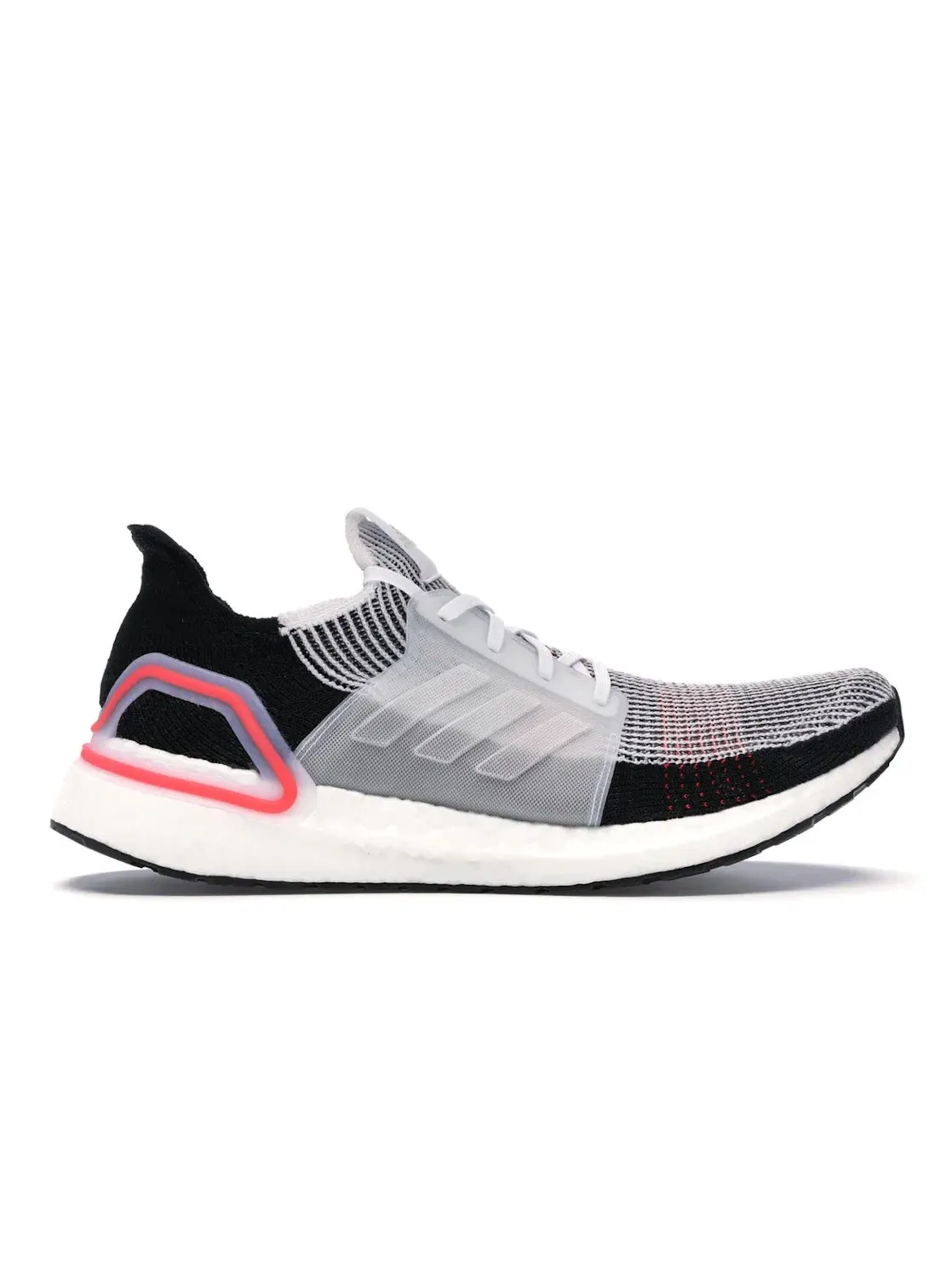 Мужские кроссовки для бега с амортизацией Adidas Ultra Boost 2019 — изображение 1 из 4, белый/белый/красный