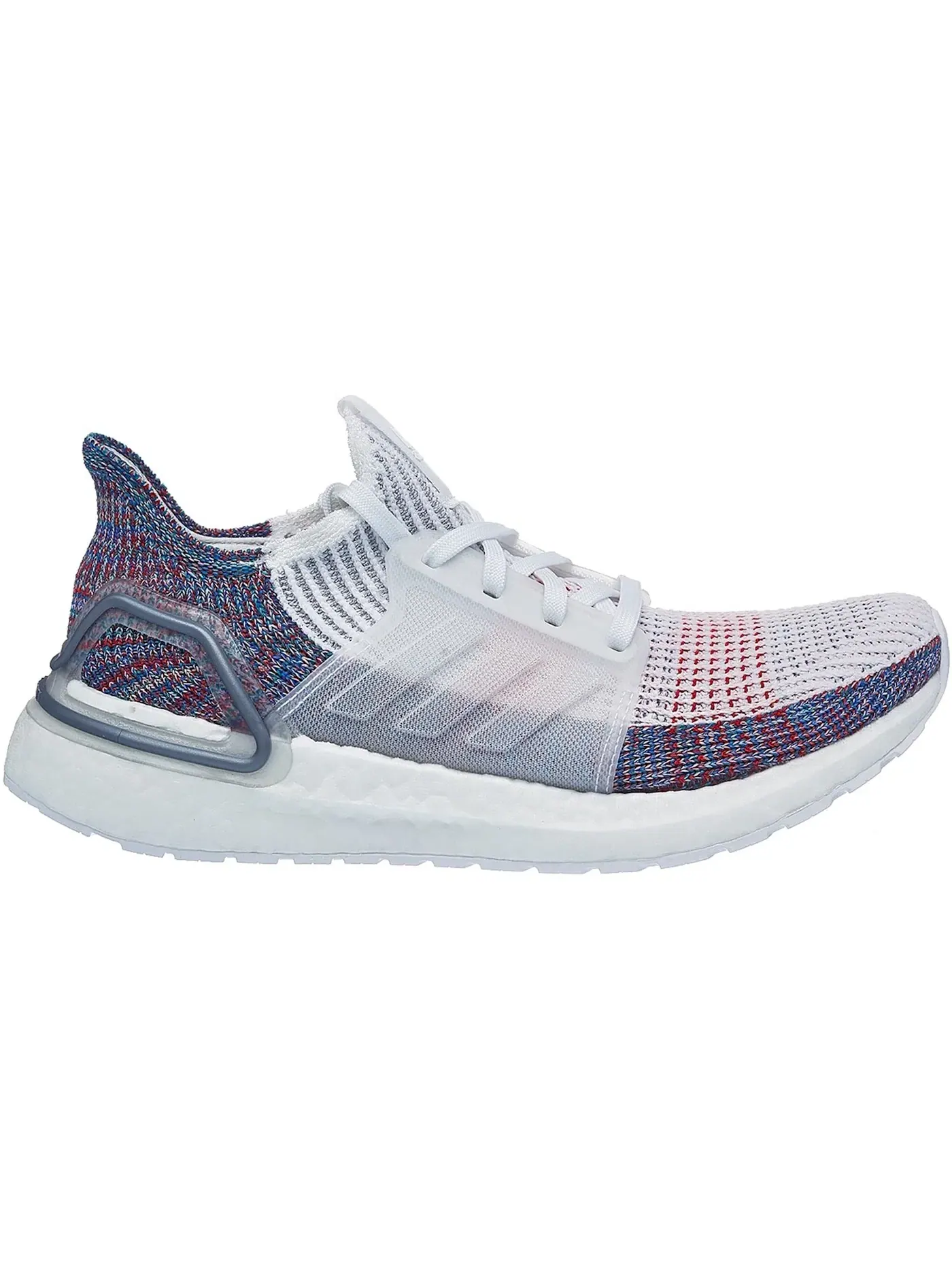 Женские кроссовки для бега с технологией Boost Adidas Ultra Boost 2019 — изображение 1 из 1, белый/белый/синий