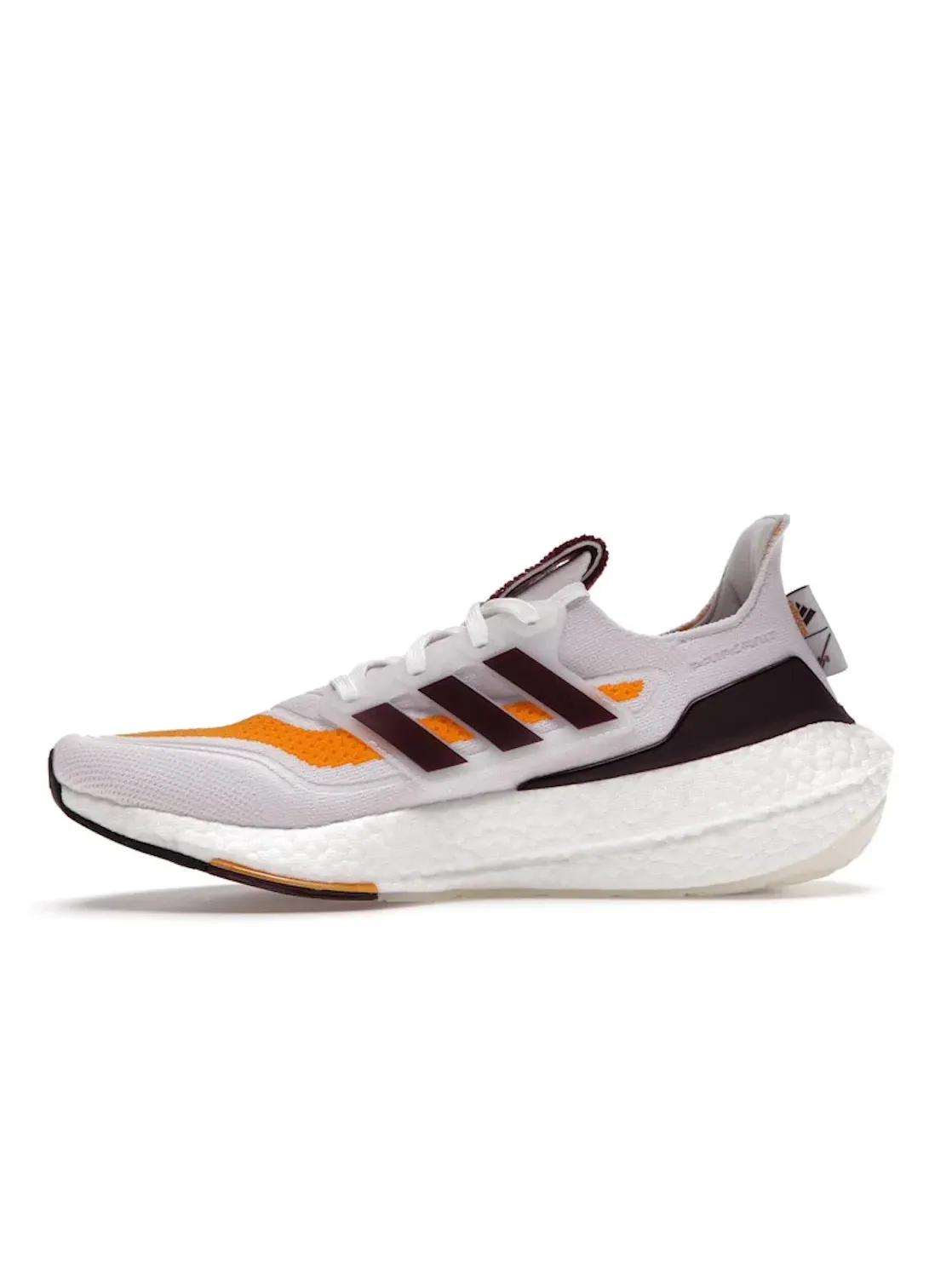 Мужские кроссовки для бега с технологией Boost Adidas Ultra Boost 21 — изображение 3 из 4, белый//золотистый