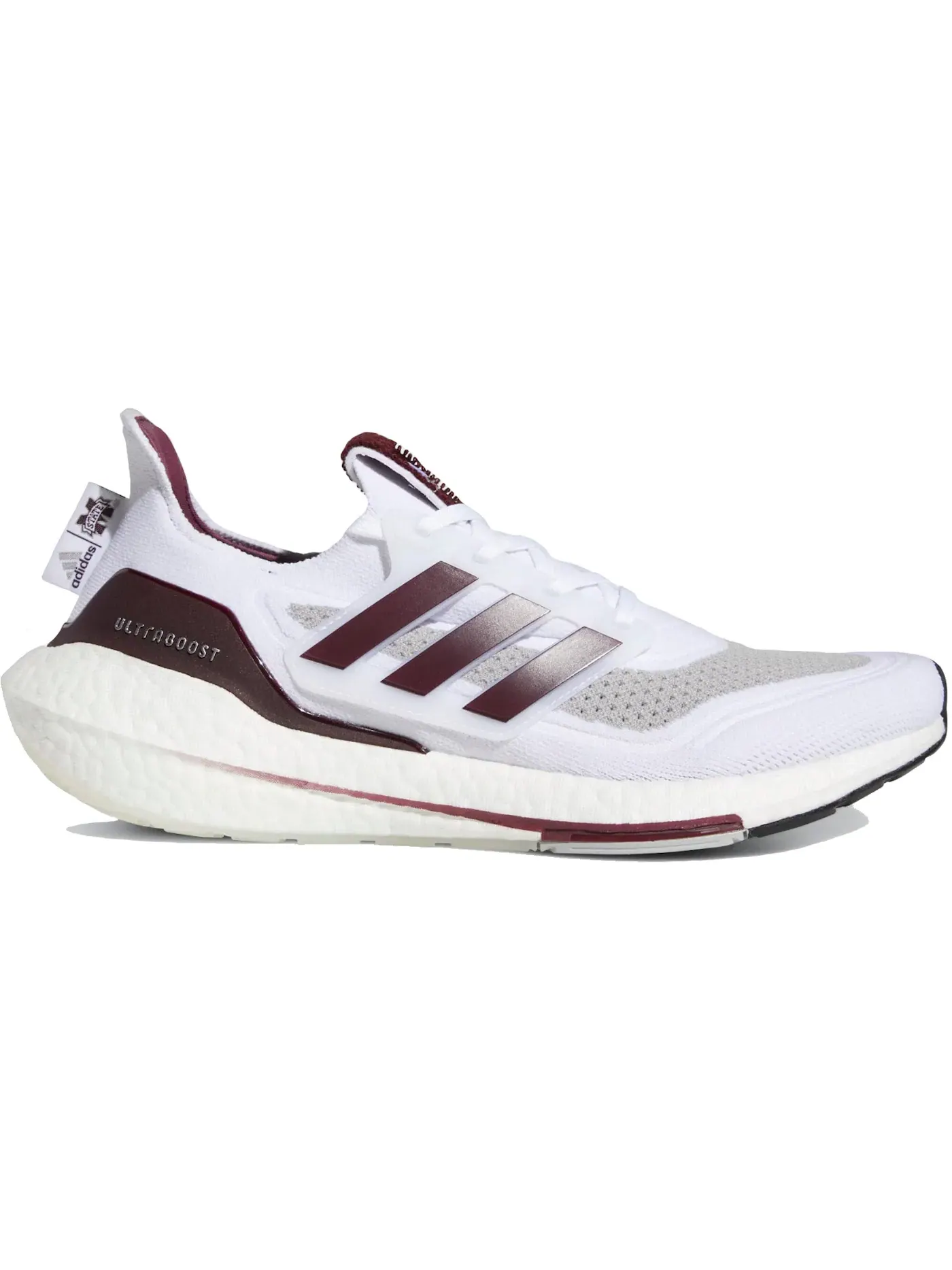 Мужские кроссовки для бега Ultra Boost 21 Adidas — изображение 1 из 1, белый//серый
