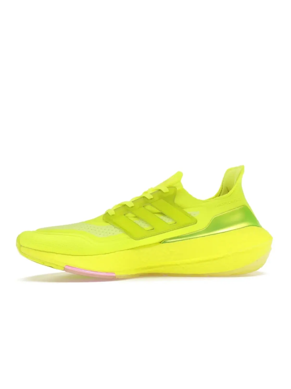 Мужские кроссовки с технологией Boost Adidas Ultra Boost 21 — изображение 3 из 4, желтый/желтый/розовый