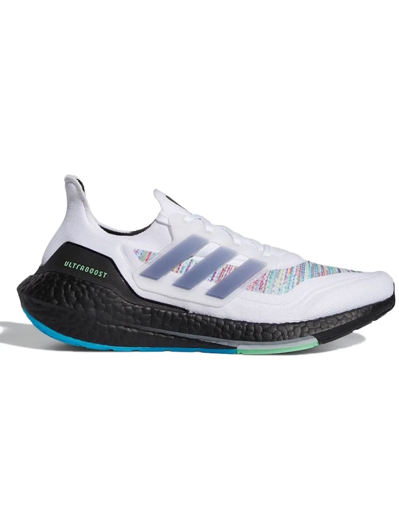 Мужские кроссовки с амортизацией Adidas Ultra Boost 21 — изображение 1 из 1, белый/мульти
