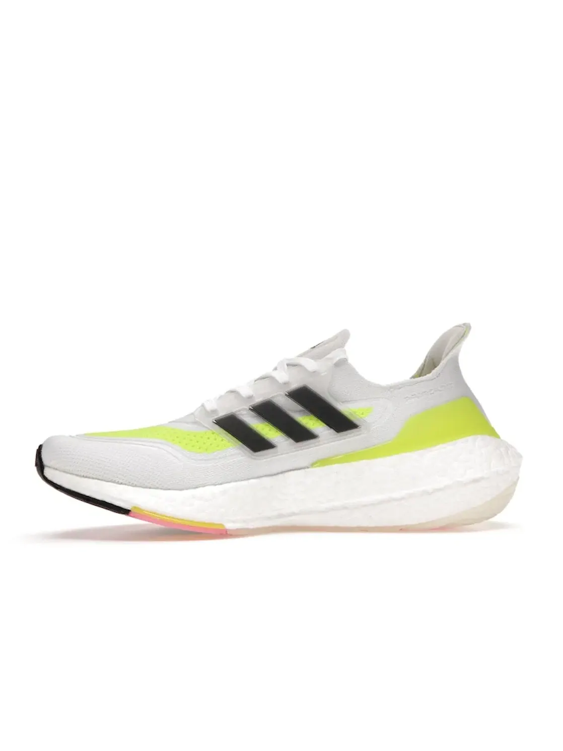 Мужские кроссовки с системой Torsion Adidas Ultra Boost 21 — изображение 3 из 4, белый/черный/желтый