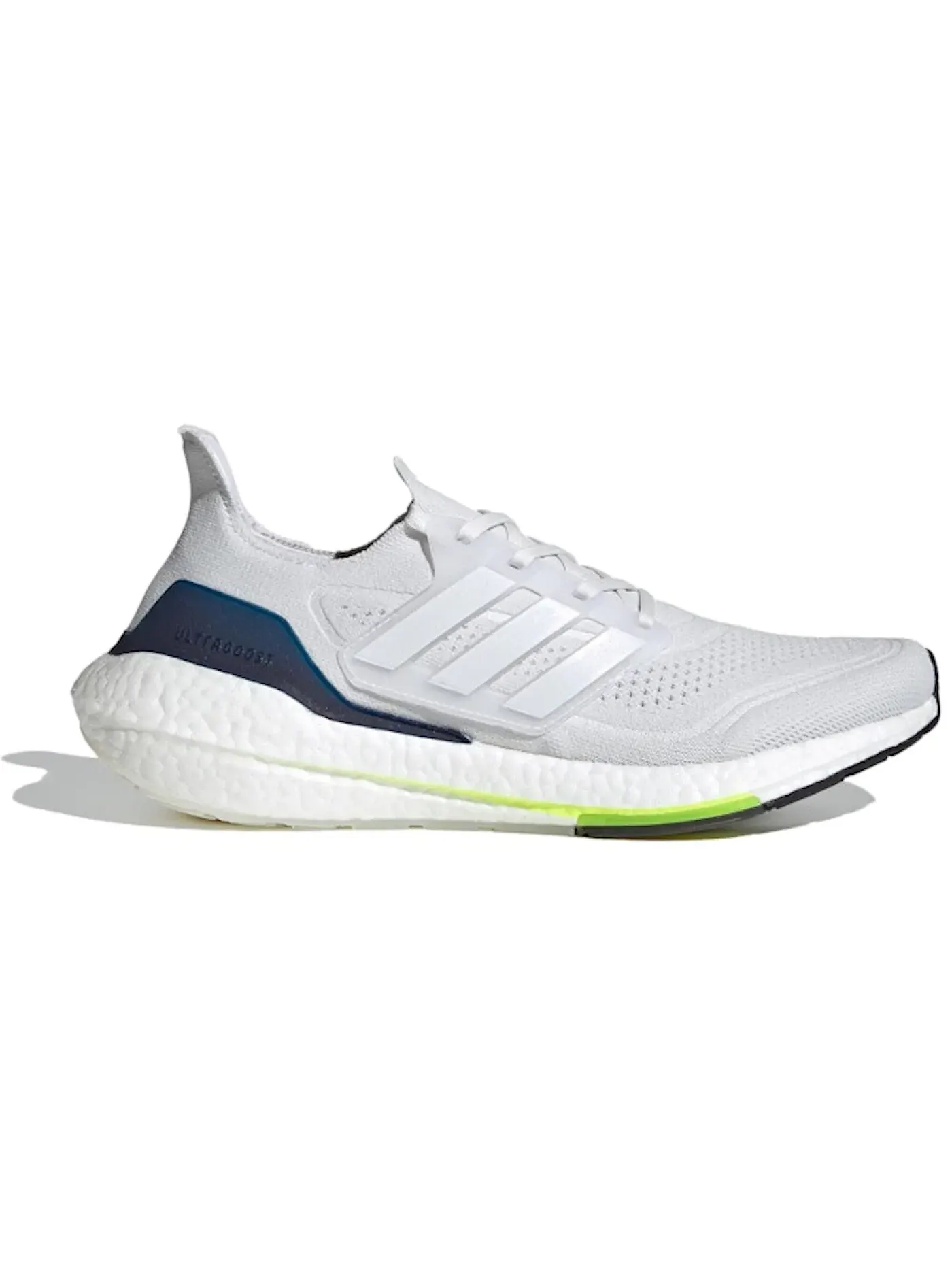 Мужские кроссовки для бега Adidas Ultra Boost 21 — изображение 1 из 1, белый/белый/желтый