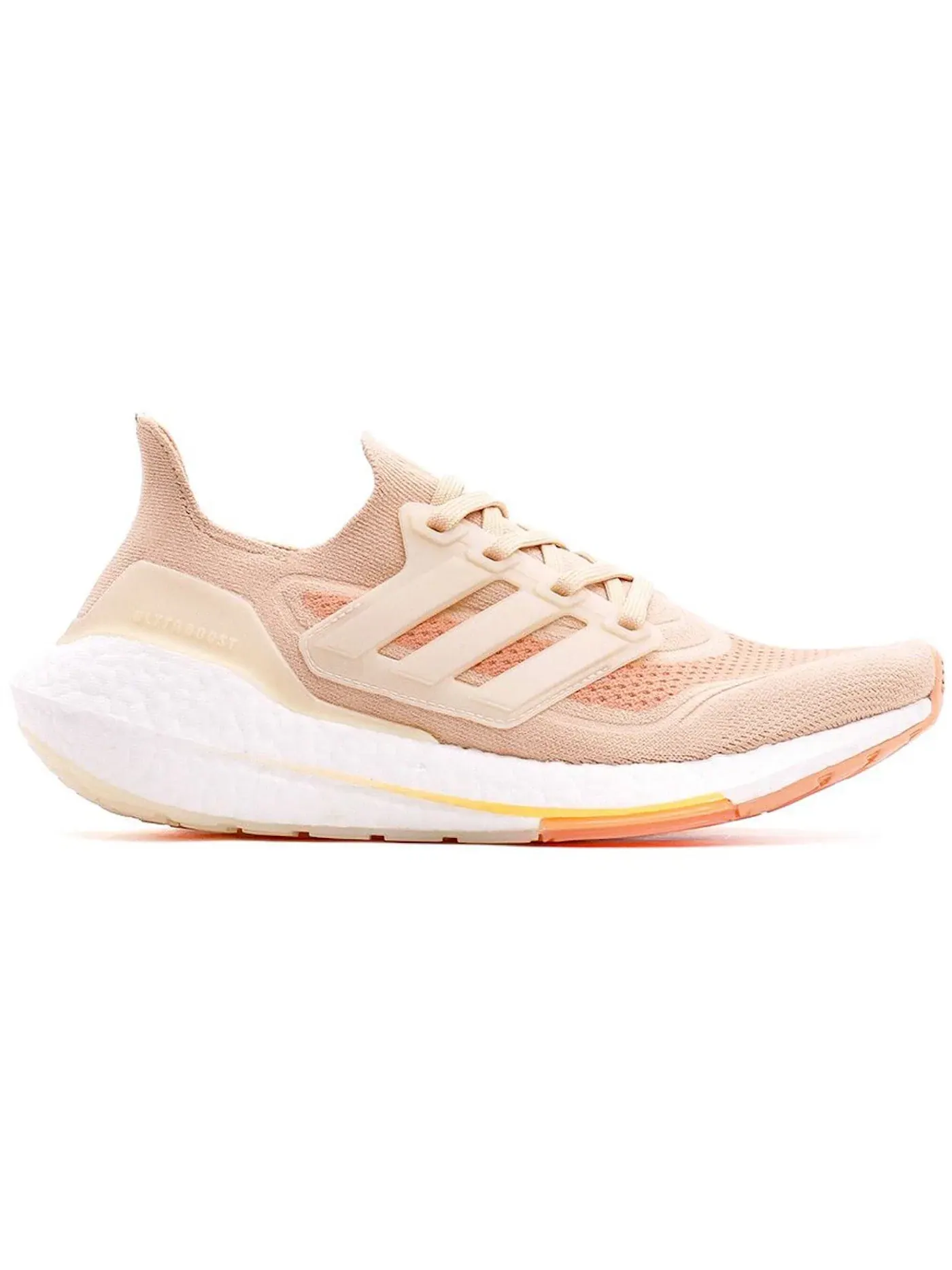 Женские кроссовки для бега с амортизацией Adidas Ultra Boost 21 — изображение 1 из 1, белый