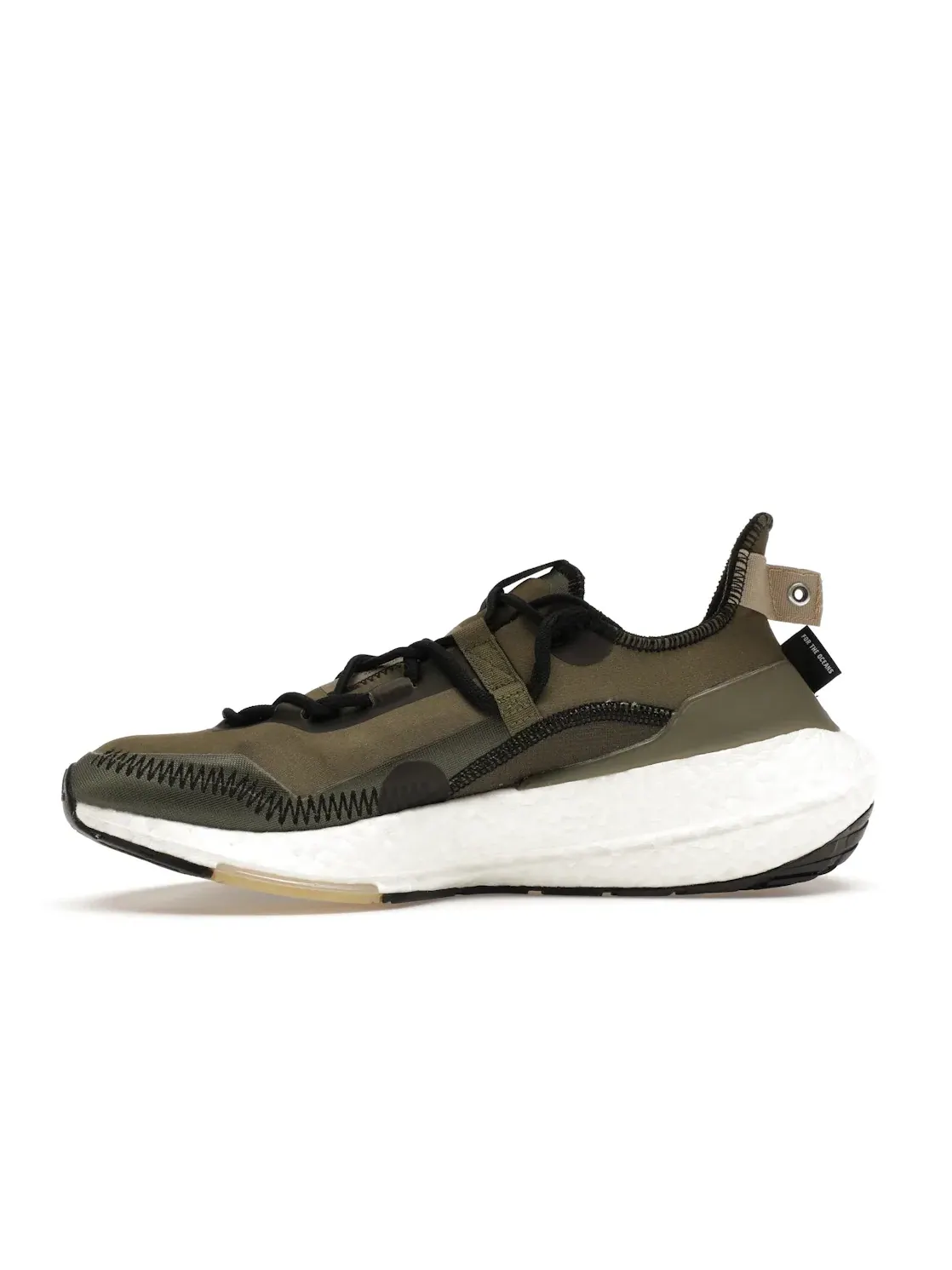 Мужские кроссовки для бега с технологией Ultra Boost Parley Adidas — изображение 3 из 4, оливковый черный зеленый