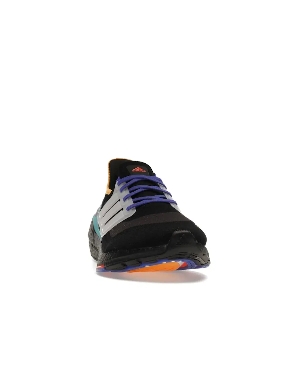 Мужские кроссовки для бега с технологией Boost Adidas Ultra Boost 21 — изображение 2 из 4, черный/белый/голубой