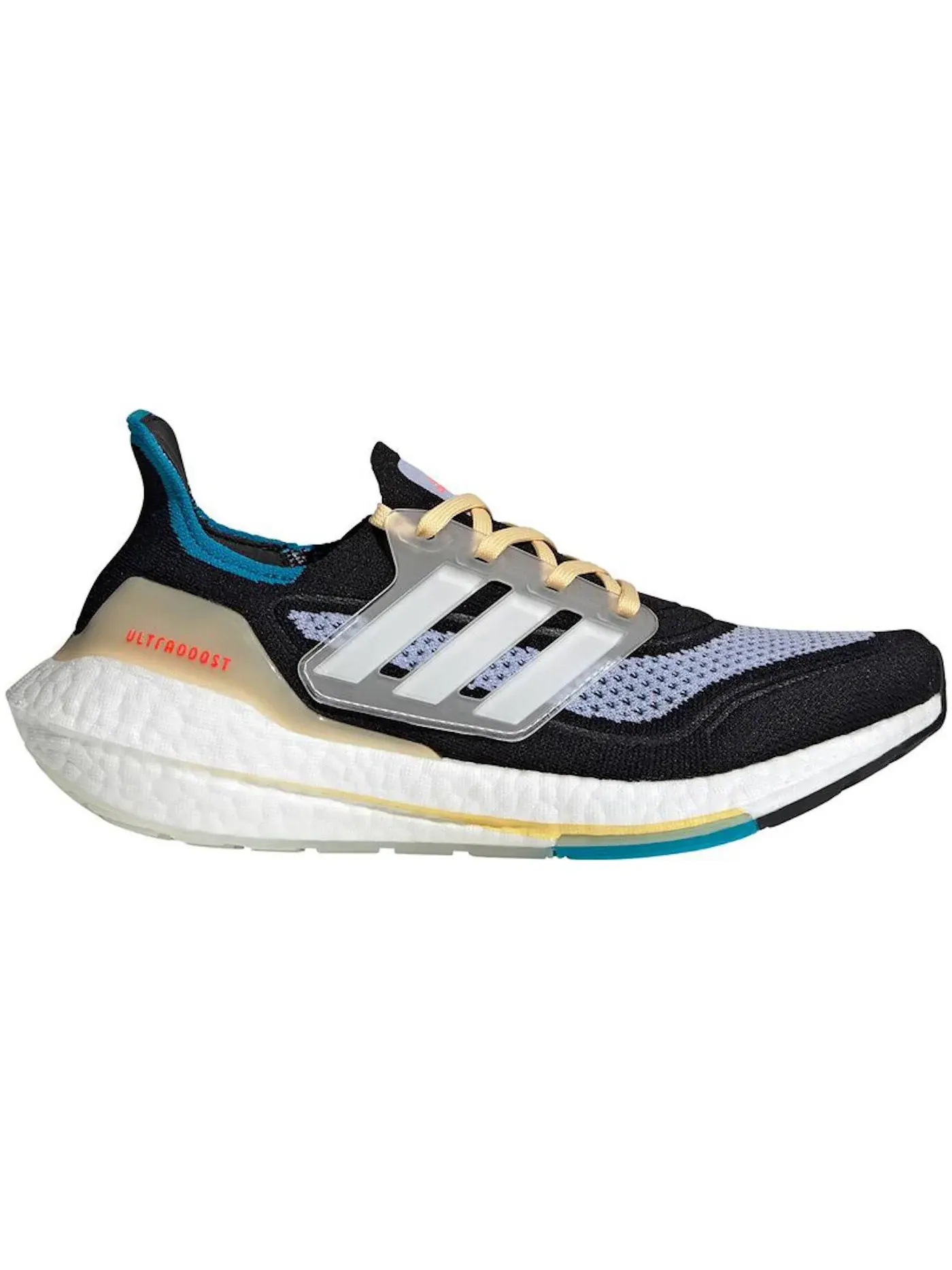 Женские кроссовки для бега Ultra Boost 21 Adidas — изображение 1 из 1, черный/белый/фиолетовый