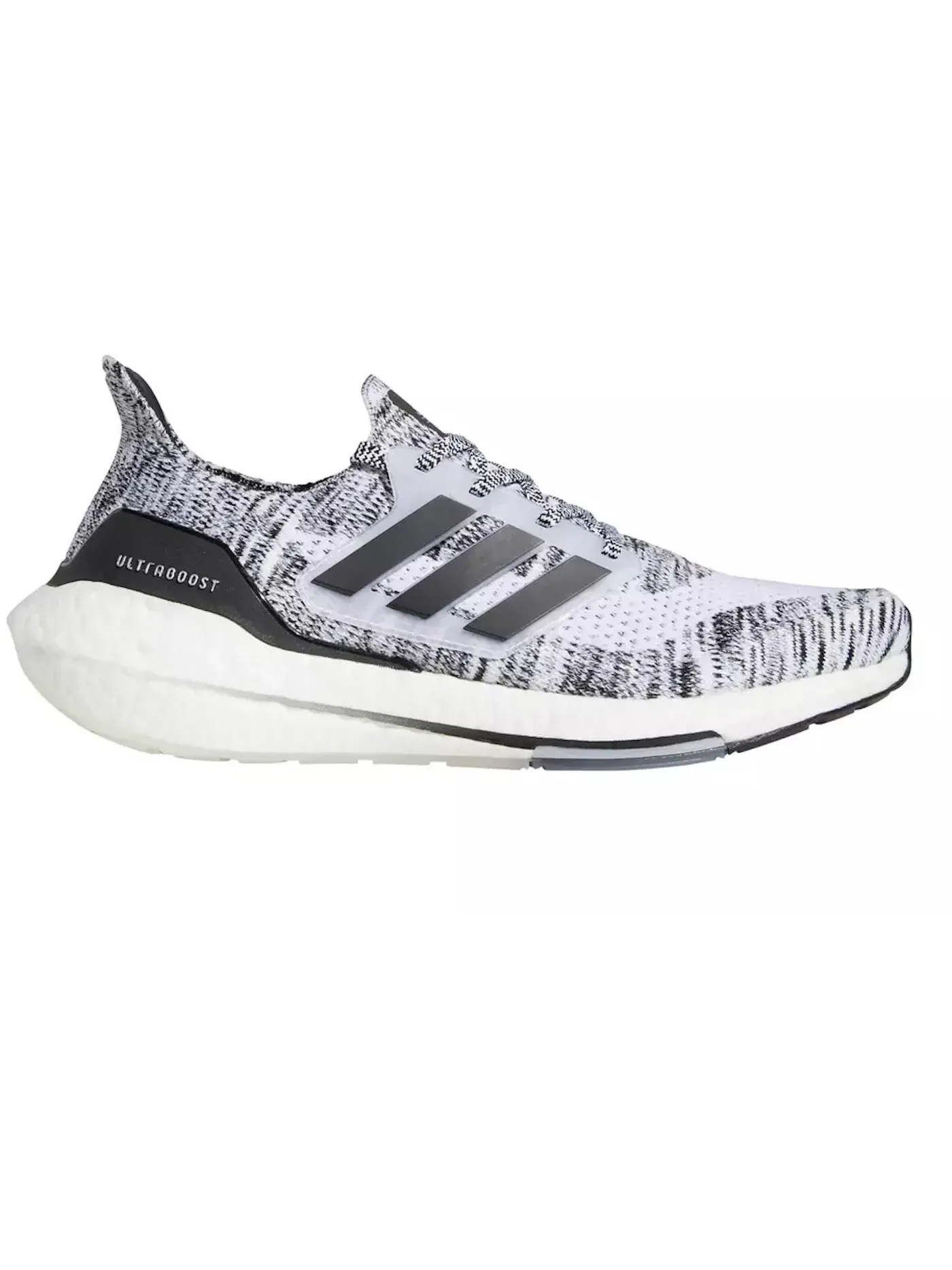 Мужские кроссовки для бега с амортизацией Adidas Ultra Boost 21 — изображение 1 из 1, белый черный черный