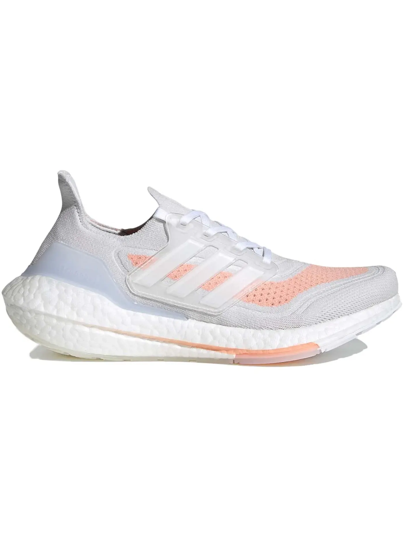 Женские кроссовки для бега Ultra Boost 21 Adidas — изображение 1 из 1, белый/белый/розовый
