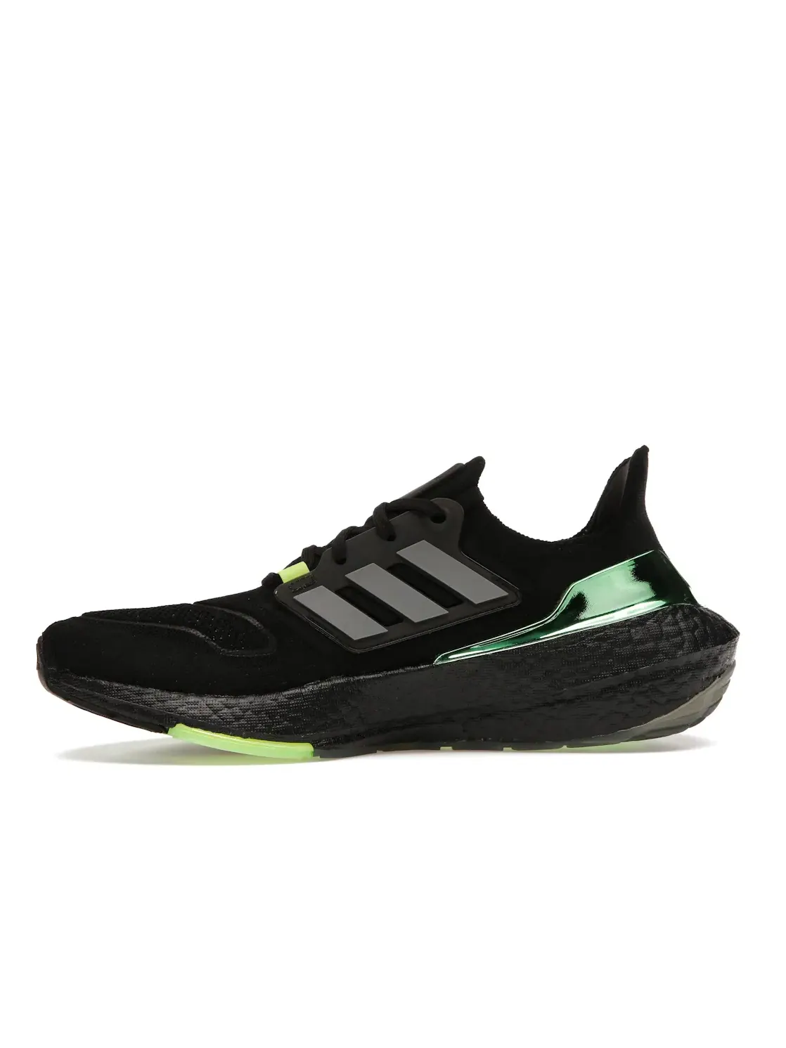 Мужские кроссовки для бега Ultra Boost 22 Adidas — изображение 3 из 4, черный/металлик/зеленый