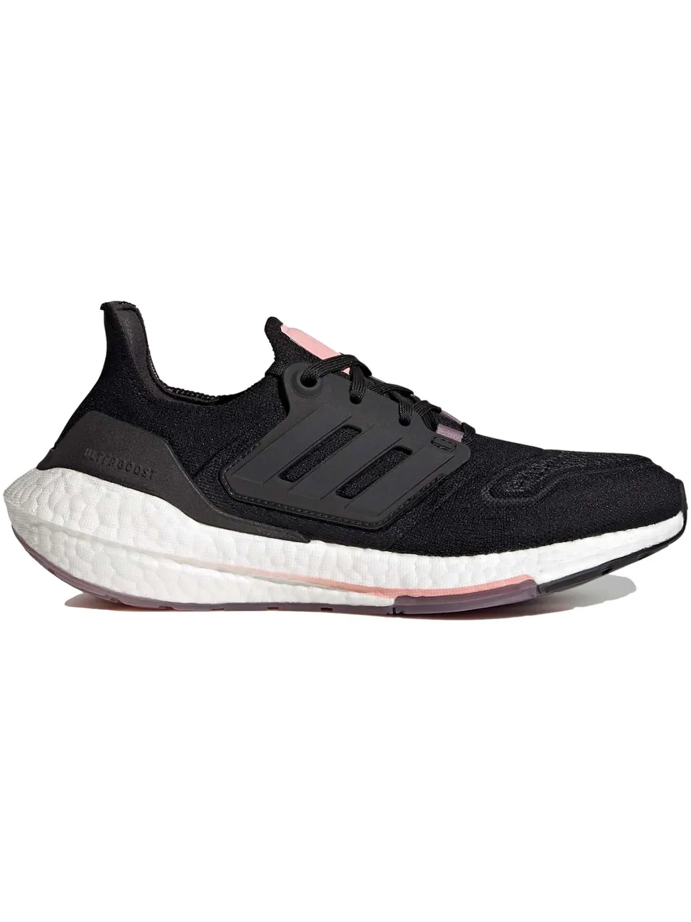 Женские кроссовки для бега с технологией Boost Adidas Ultra Boost 22 — изображение 1 из 1, черный/черный/фиолетовый