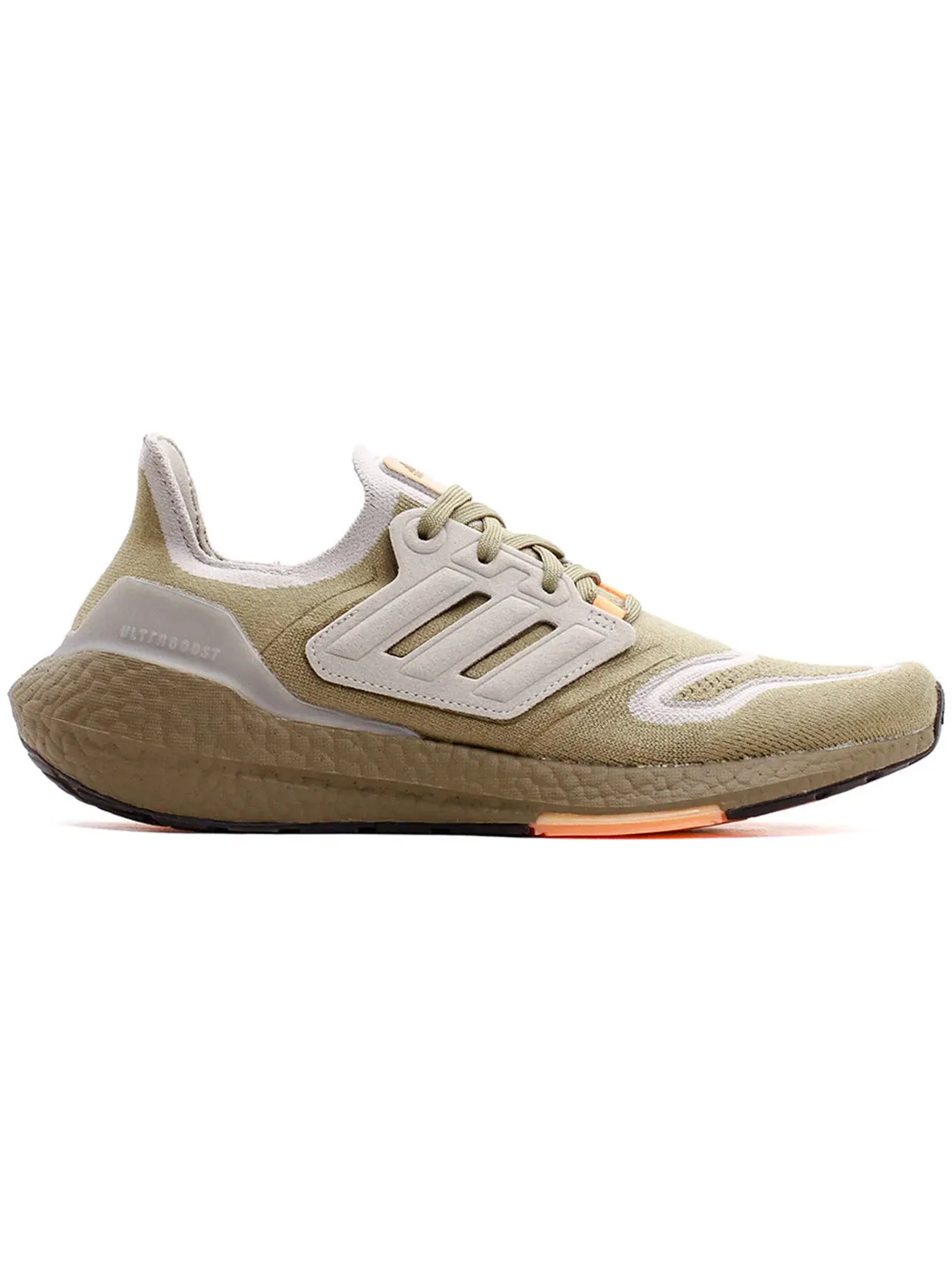 Мужские кроссовки для бега Ultra Boost 22 Adidas — изображение 1 из 1, зеленый/серый/оранжевый