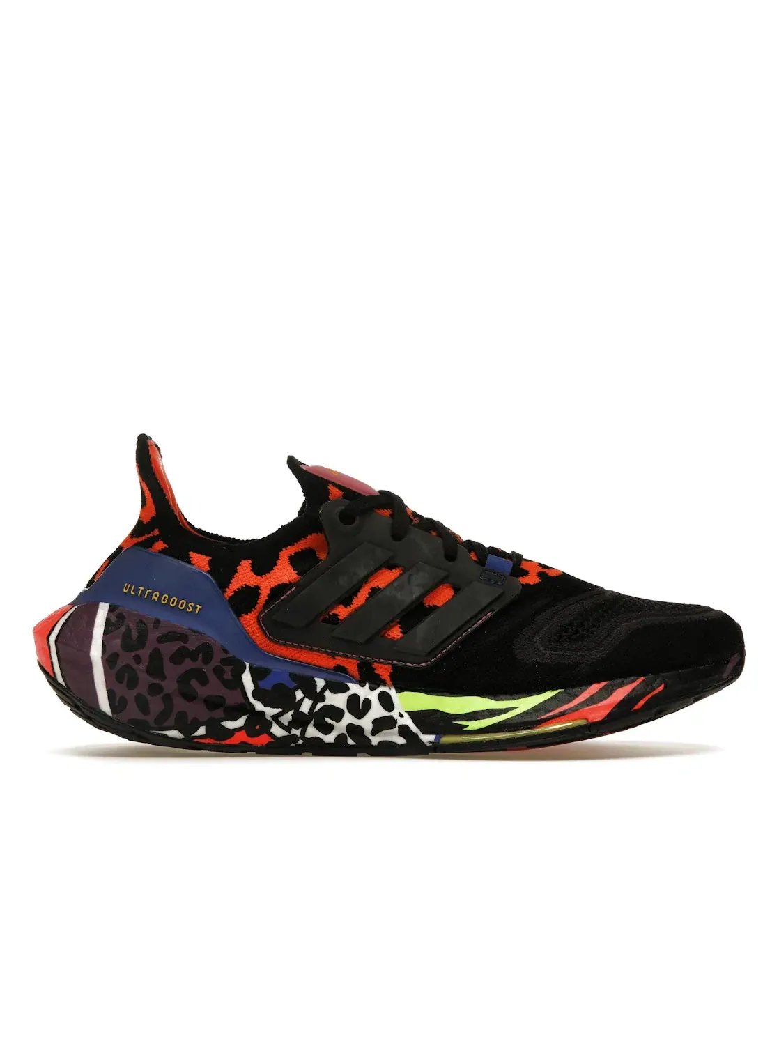 Женские кроссовки с принтом Ultra Boost 22 Adidas — изображение 1 из 4, черный/черный/синий