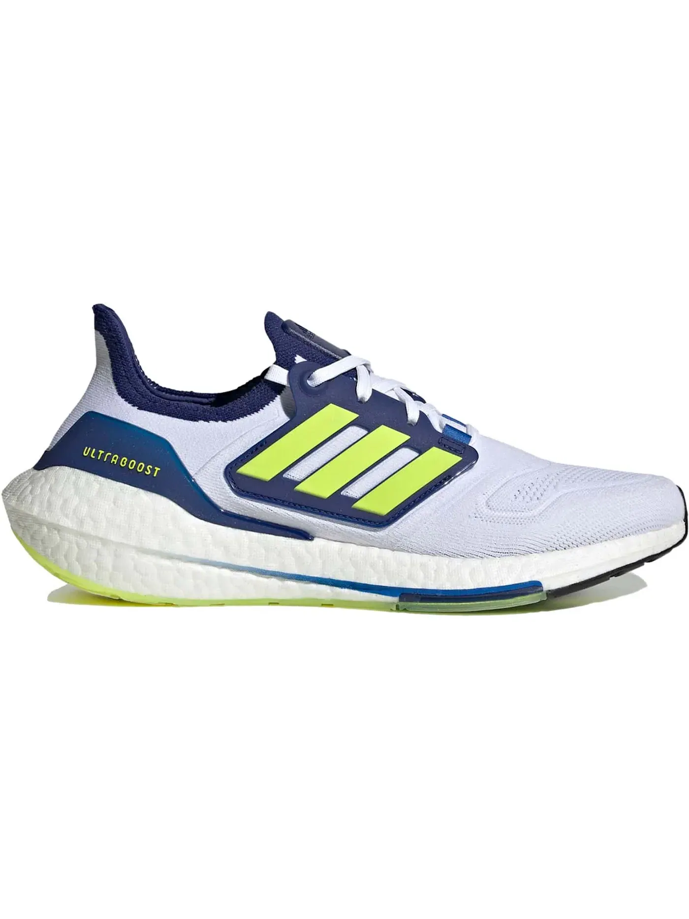 Мужские кроссовки для бега Ultra Boost 22 Adidas — изображение 1 из 1, белый желтый синий