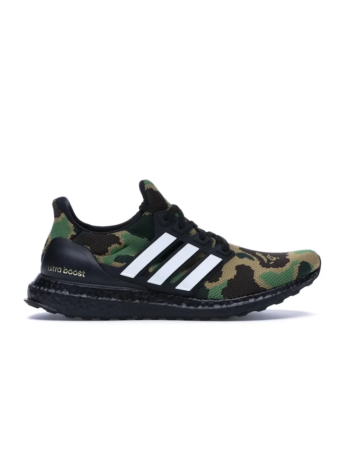 Мужские кроссовки с камуфляжным принтом Adidas Ultra Boost 4.0 — изображение 1 из 4, черный/зеленый/желтый